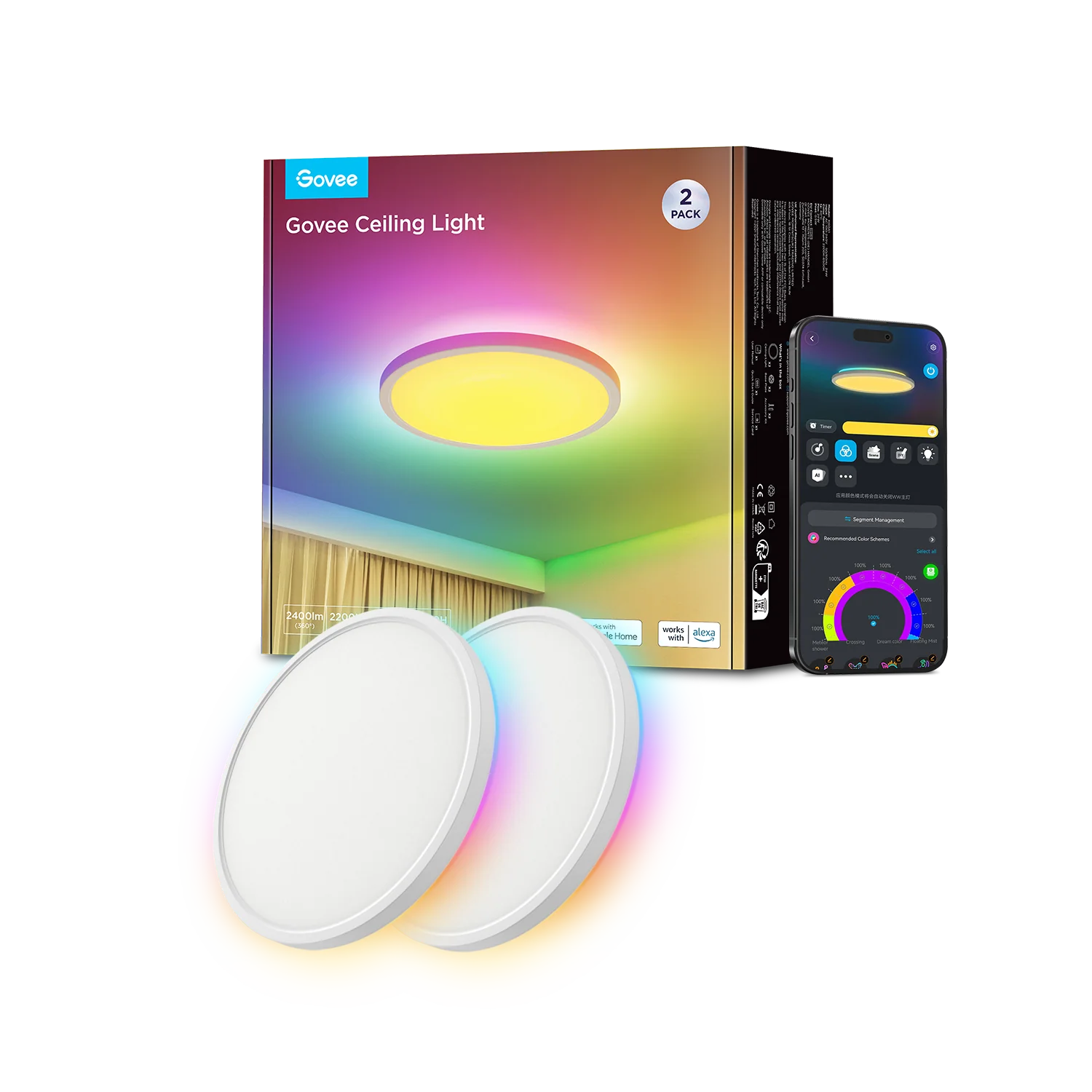 [Special Sales] Govee 12-Inch RGBWW + RGBIC Smart Ceiling Lights - Image 10