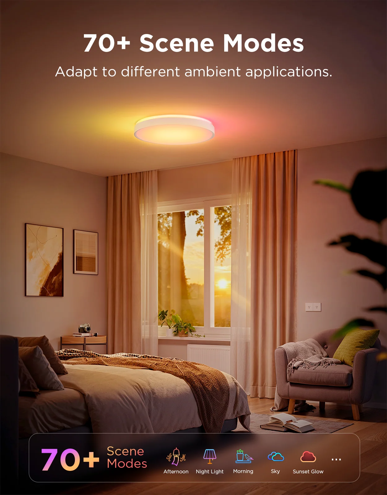 Govee 15-Inch RGBICWW Smart Ceiling Light Pro - Image 4