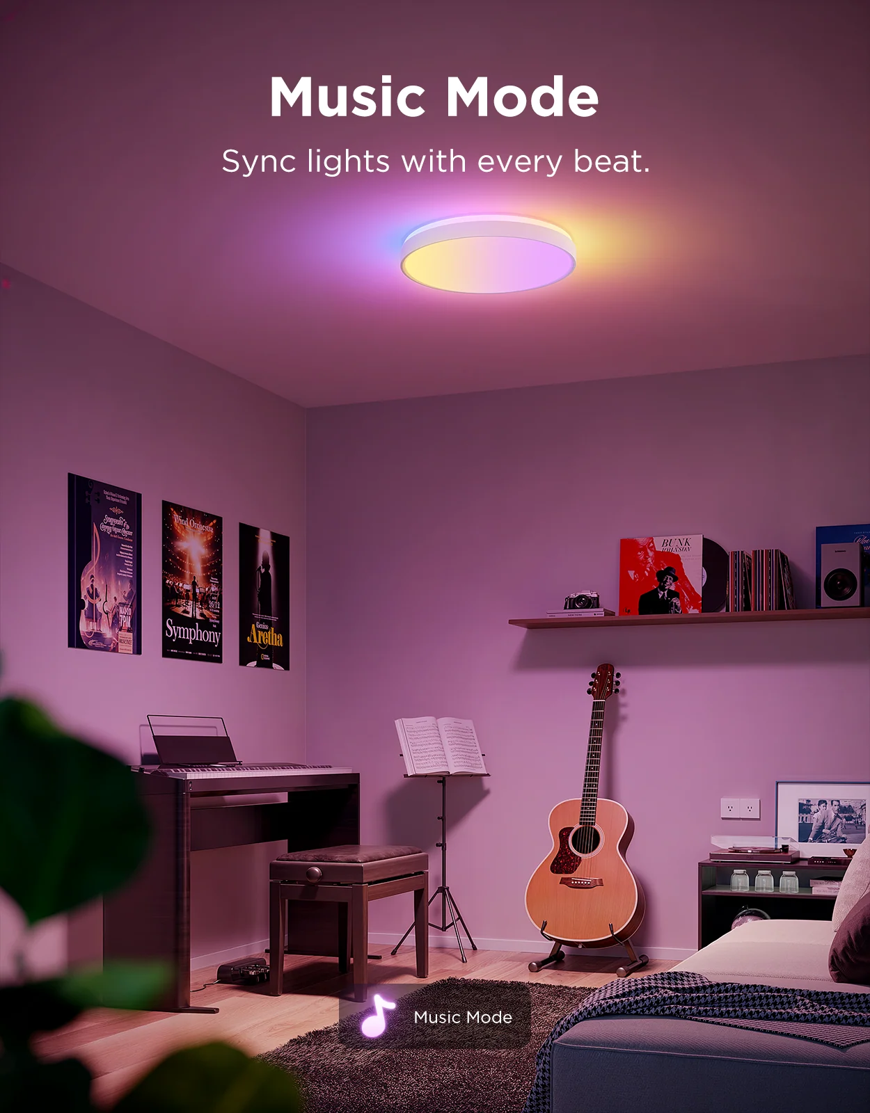 Govee 15-Inch RGBICWW Smart Ceiling Light Pro - Image 6