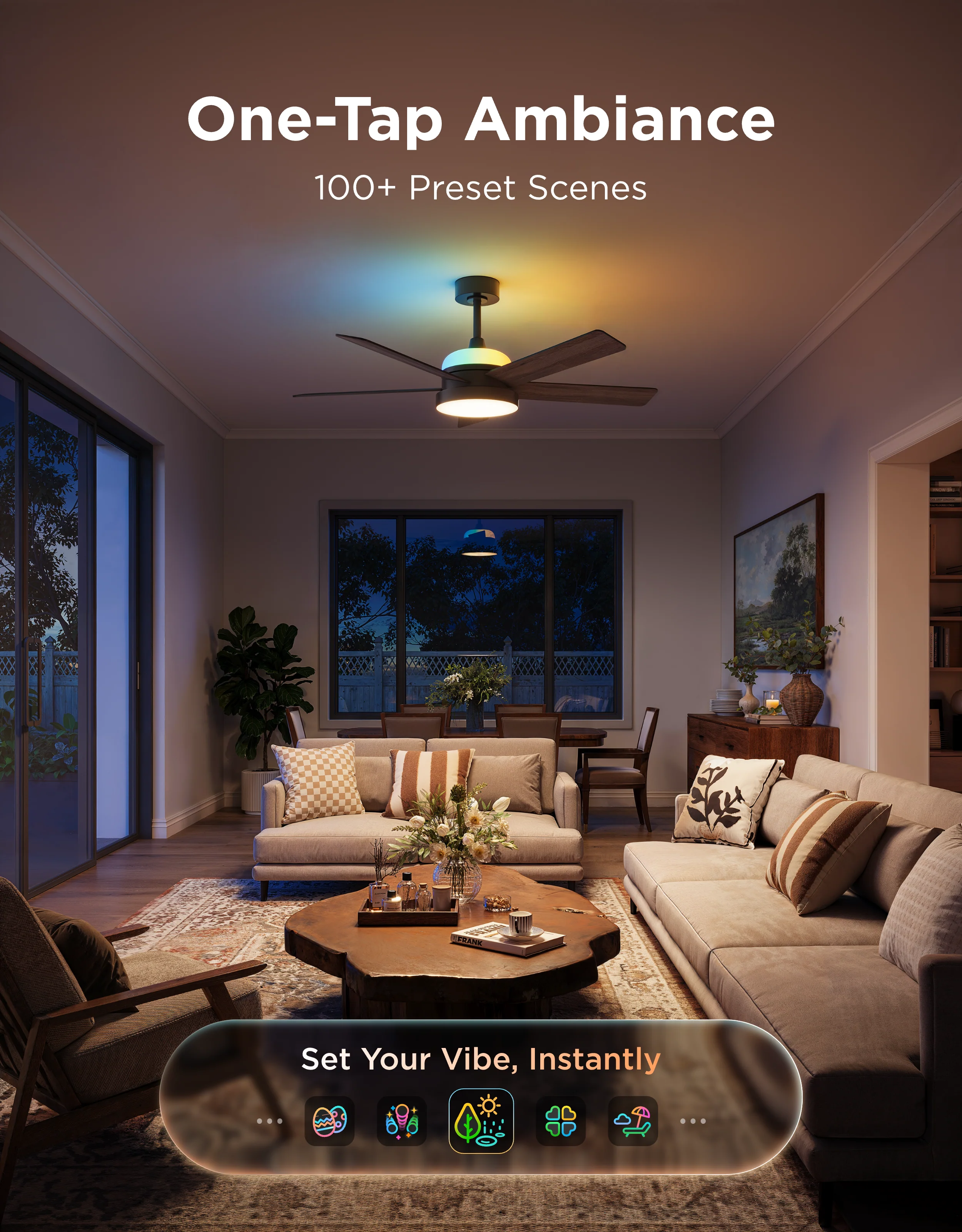 Govee 52 Inch Ceiling Fan with Lights - Image 5