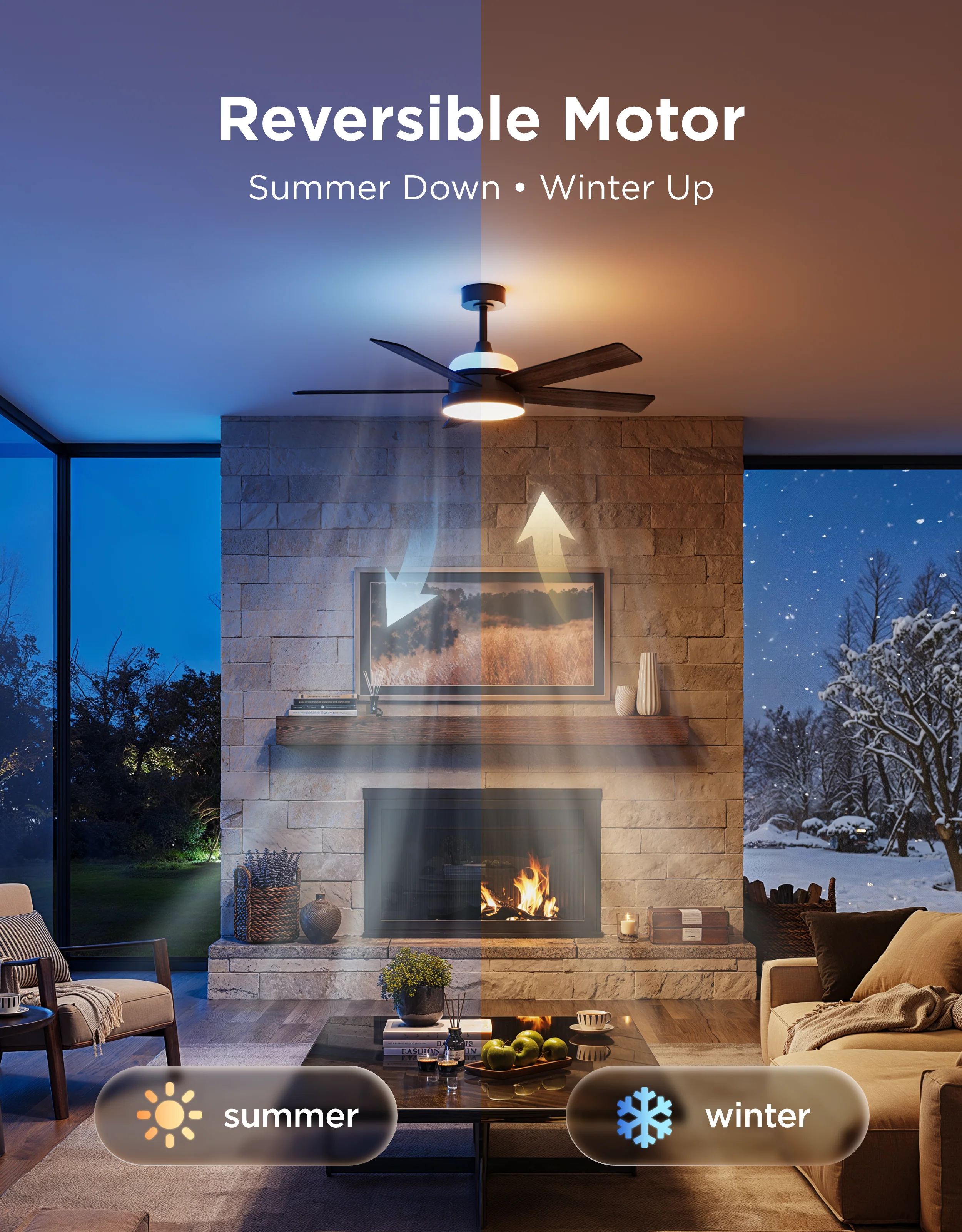 Govee 52 Inch Ceiling Fan with Lights - Image 8