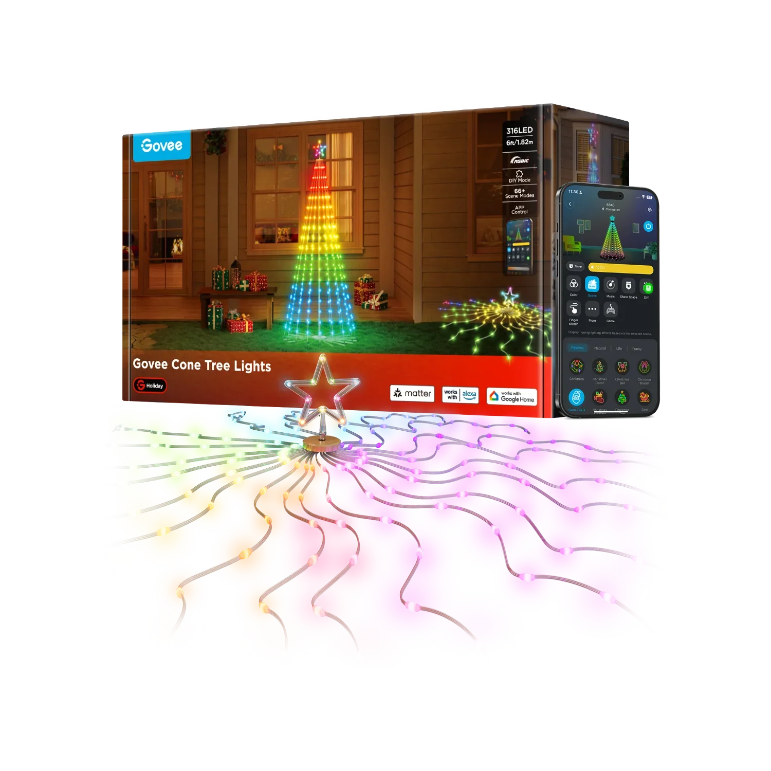 Govee Cone Tree Lights - Image 3