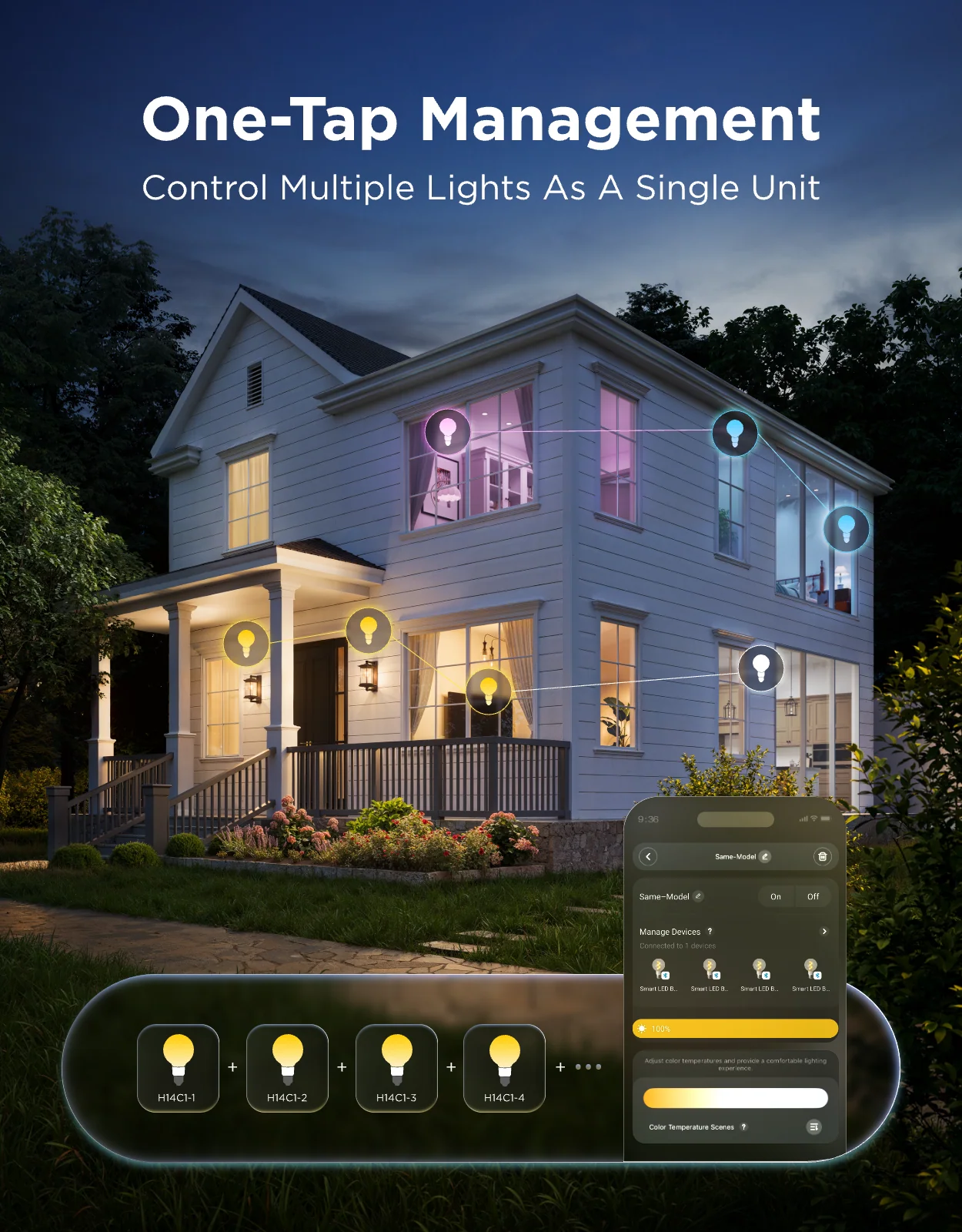 Govee E26 Smart Edison Light Bulb G25 500lm - Image 15