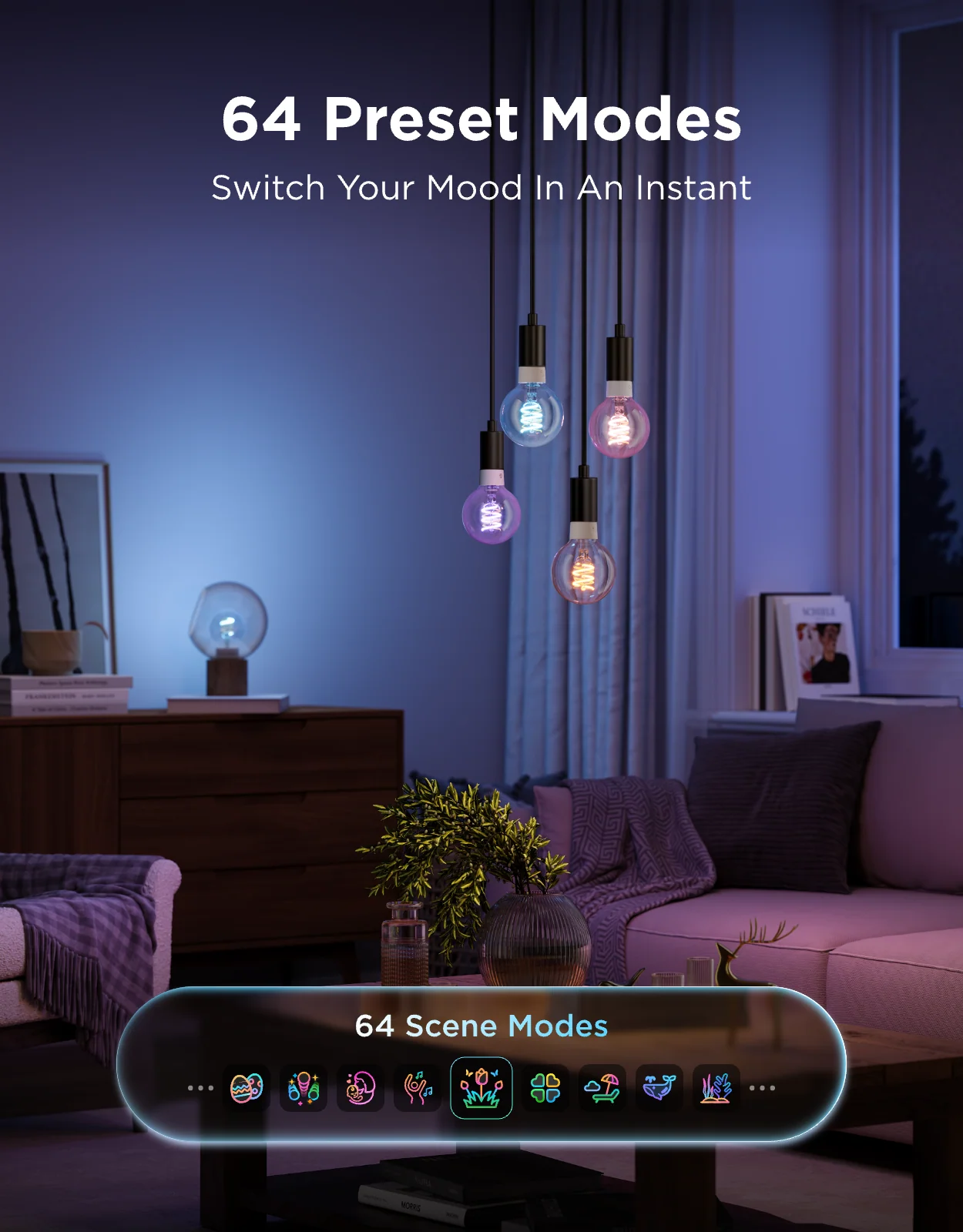 Govee E26 Smart Edison Light Bulb G25 500lm - Image 7