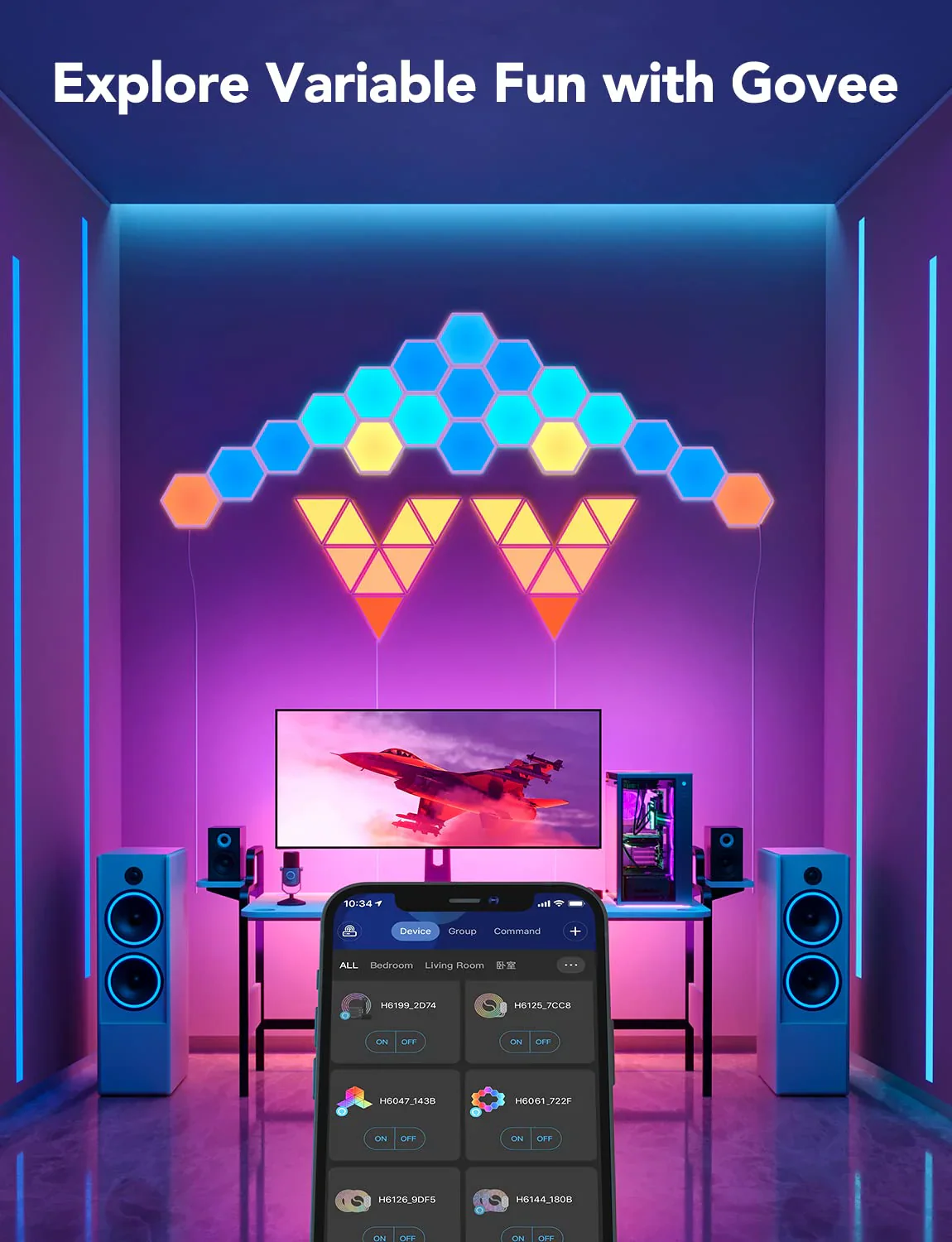 Govee Glide Hexa Light Panels - Image 7