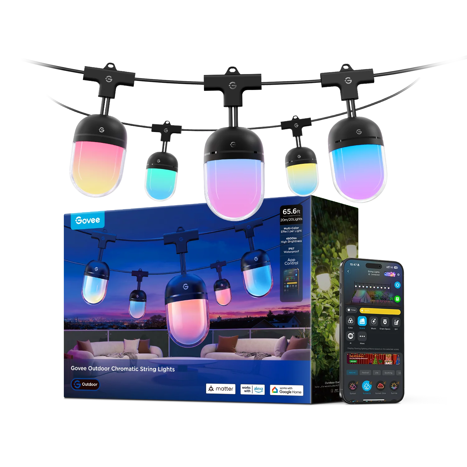 Govee Outdoor Chromatic String Lights - Image 11