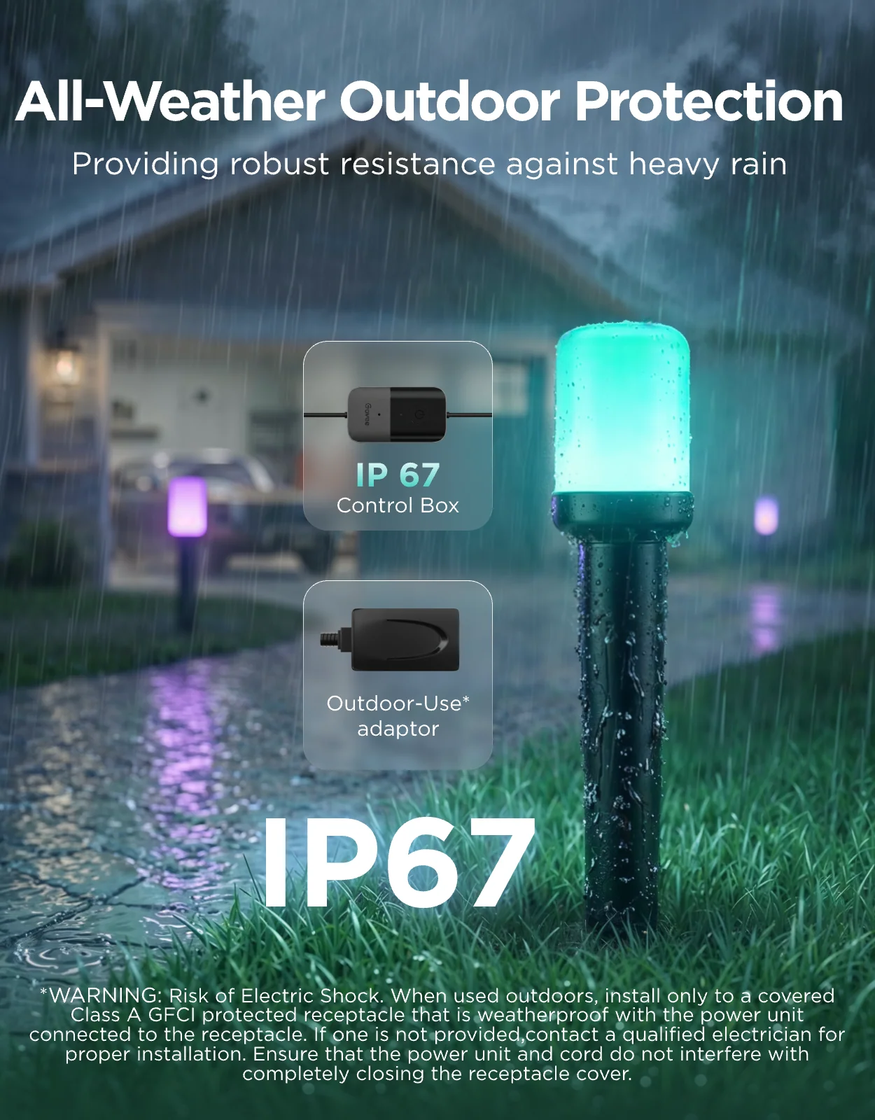 Govee Outdoor Cylinder Pathway Lights - Image 13