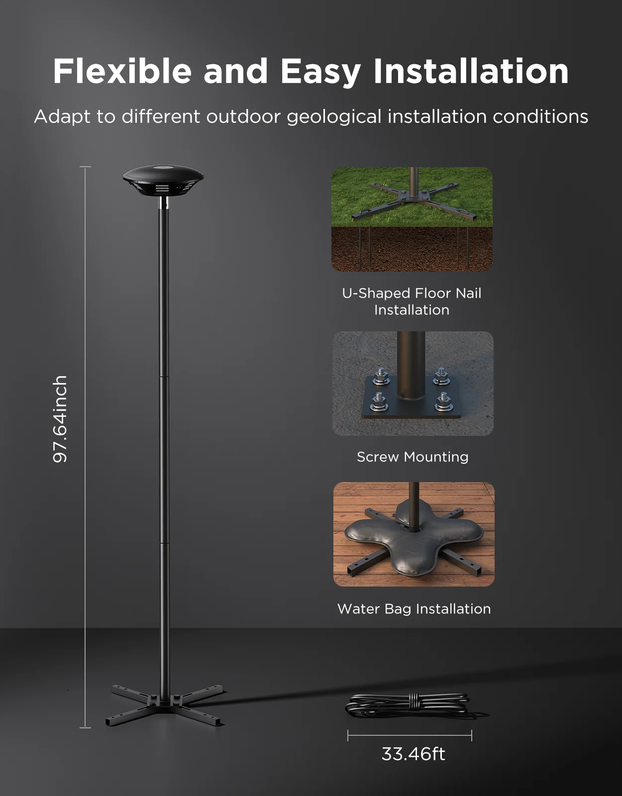 Govee Outdoor Lamp Post Lights - Image 8