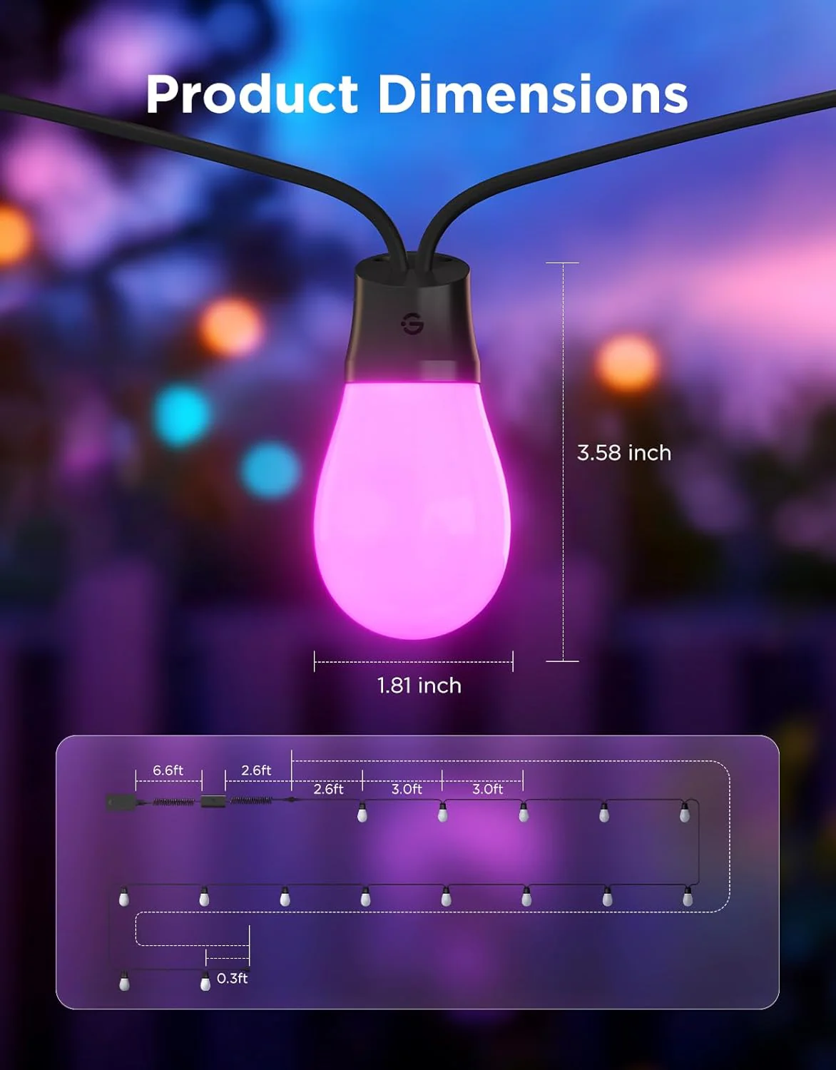 Govee Smart Outdoor S14 Bulb String Lights 2 - Image 26