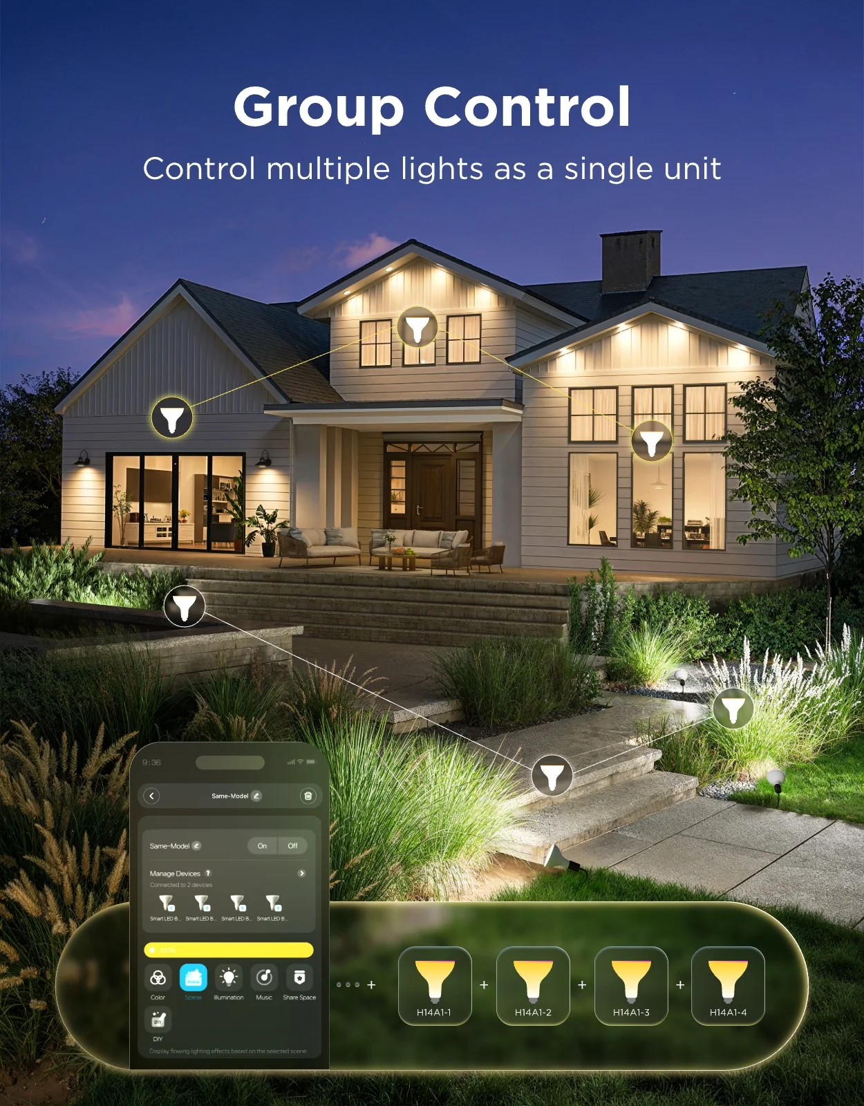 Govee PAR38 Smart LED Outdoor Bulb 1300lm - Image 8