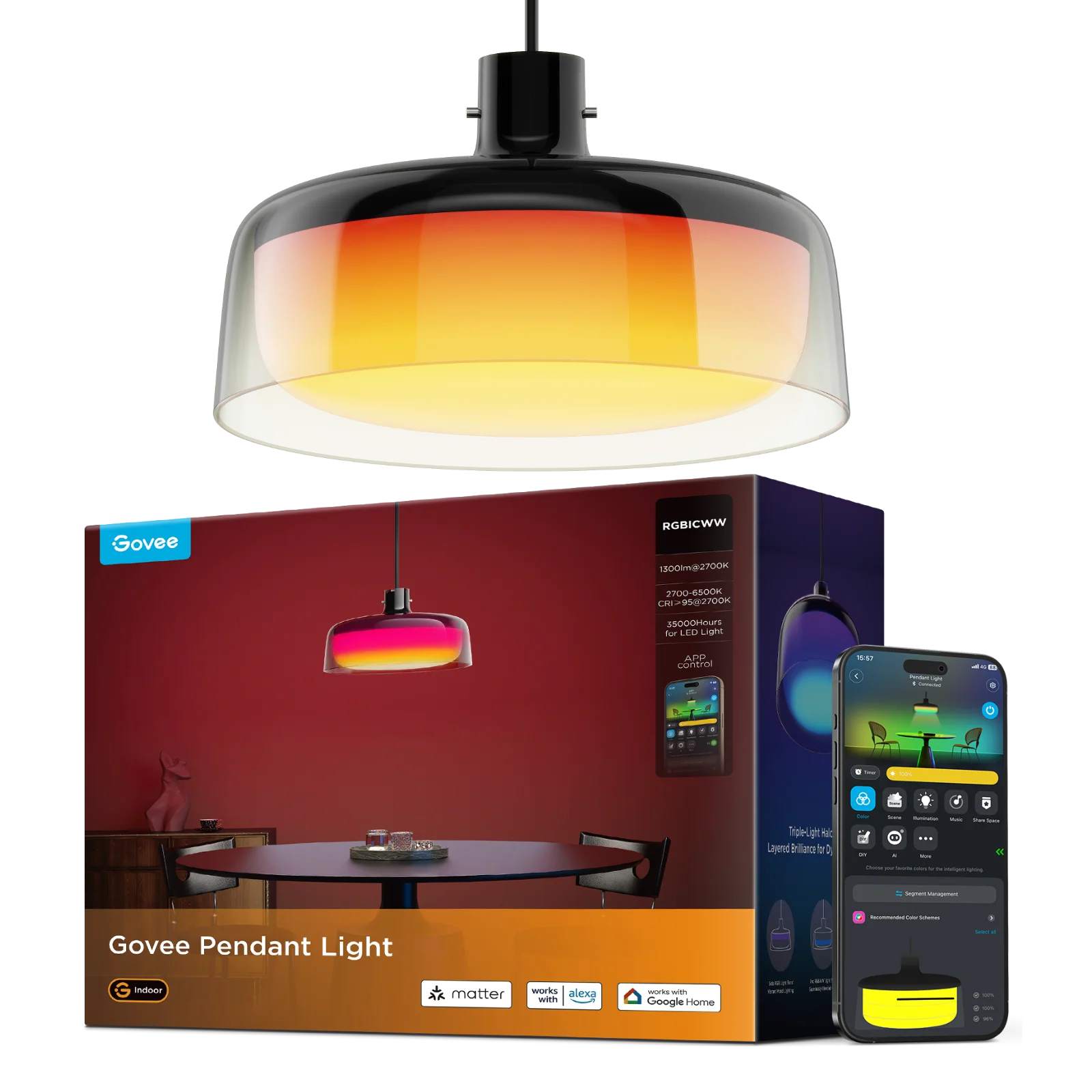 Refurbished Govee Pendant Light