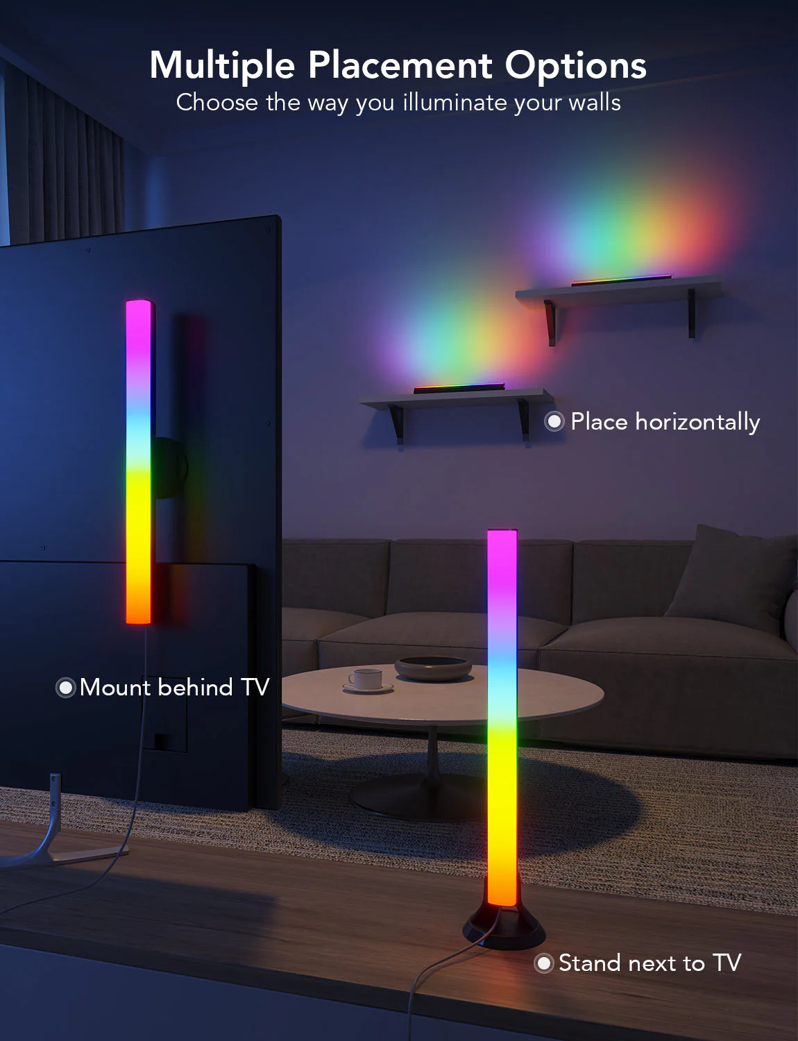 Govee RGBIC TV Light Bars for 45-70 inch TVs - Image 7