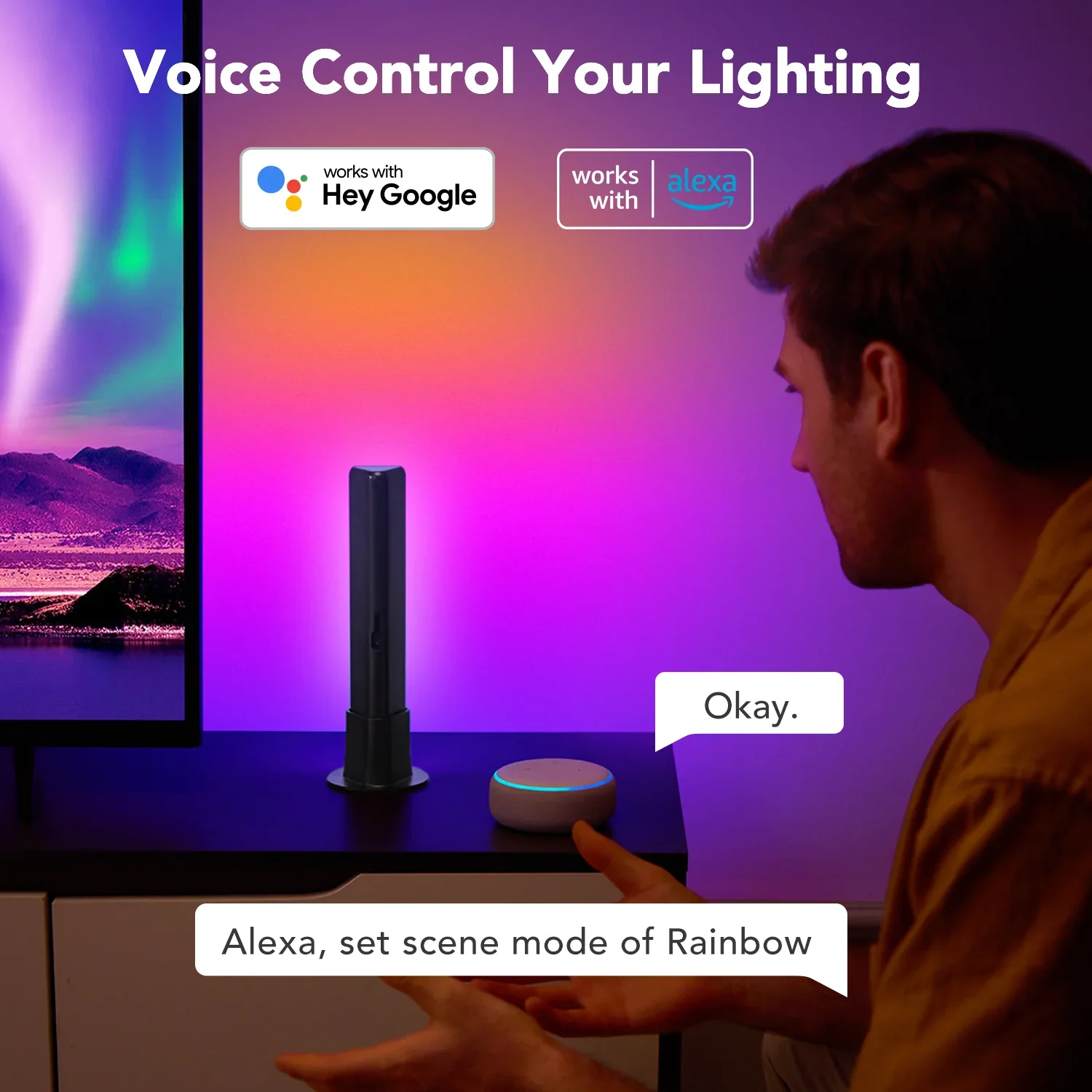 Govee RGBICWW WiFi + Bluetooth Flow Plus Light Bars - Image 9