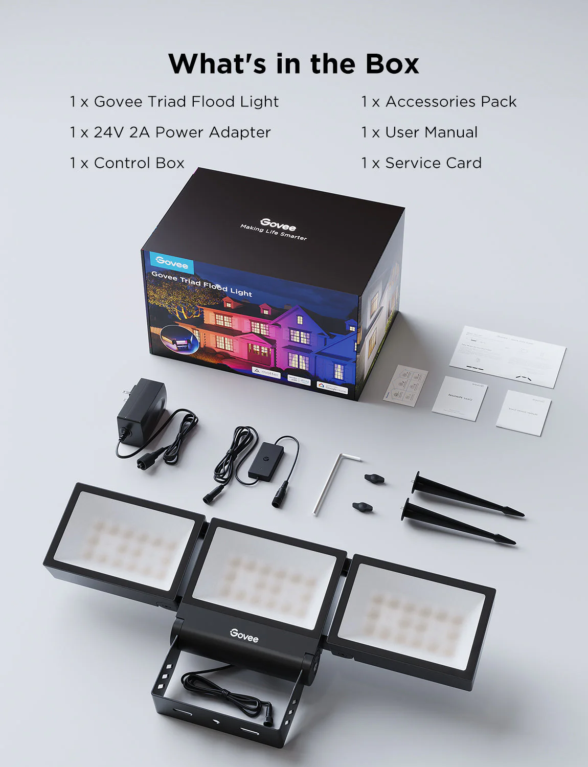 Govee Outdoor Triad Flood Lights - Image 8