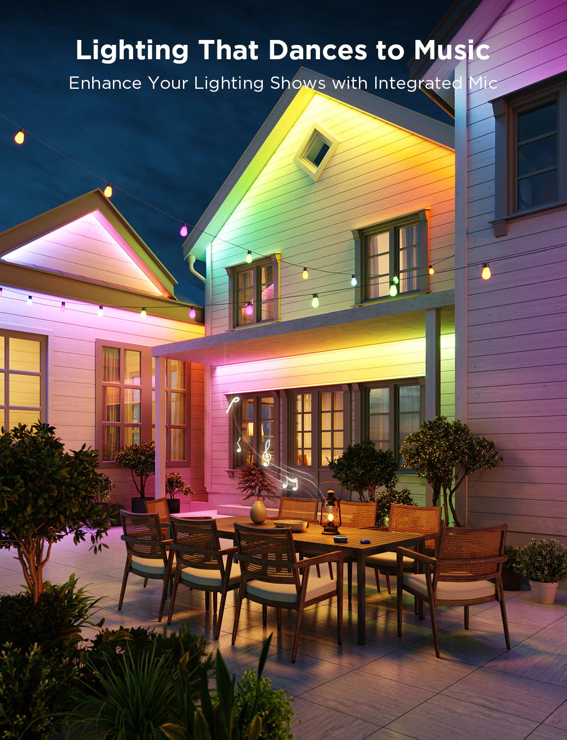 Govee Wi-Fi RGBIC Outdoor Strip Lights - Image 4