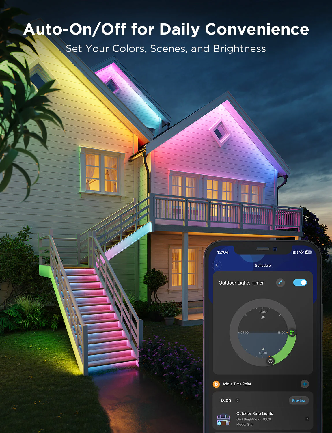 Govee Wi-Fi RGBIC Outdoor Strip Lights - Image 5