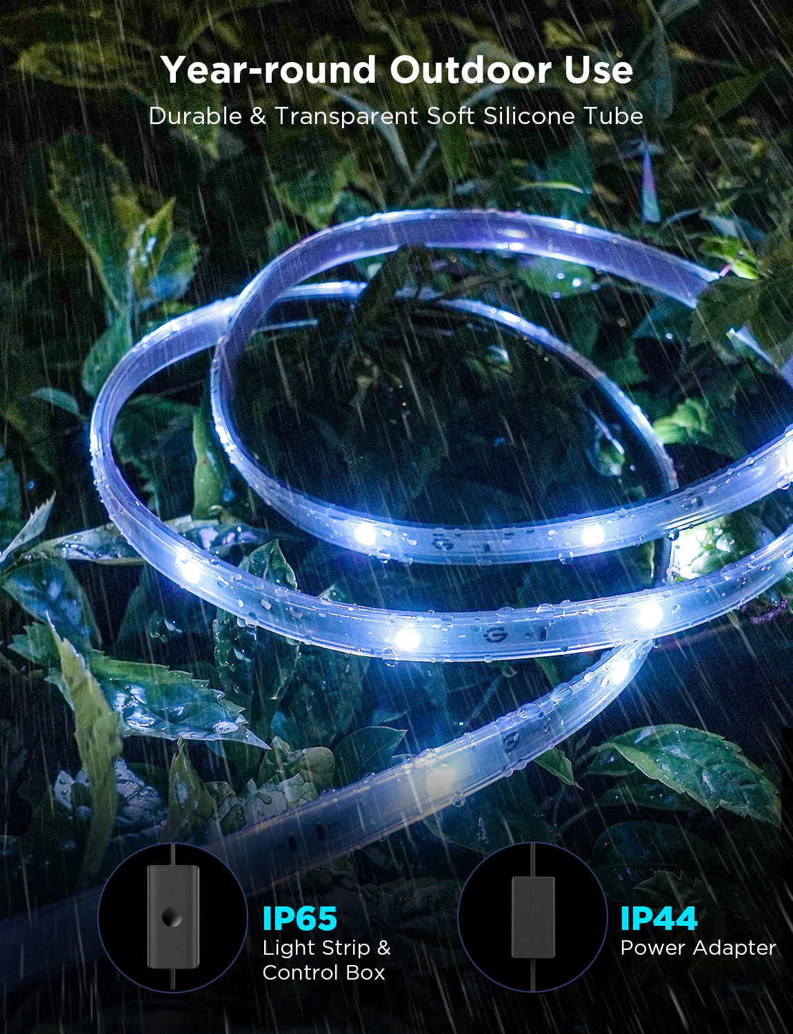 Govee Wi-Fi RGBIC Outdoor Strip Lights - Image 9