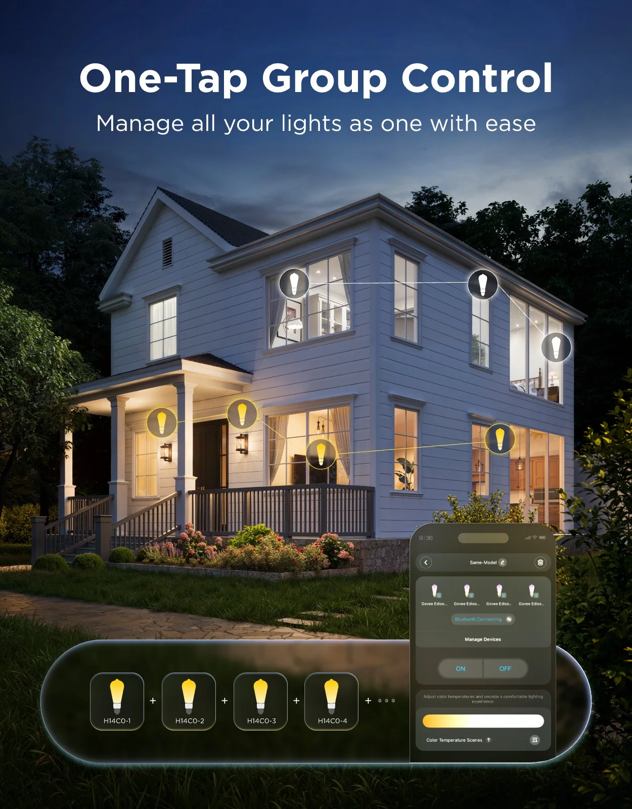 Govee E26 Smart Edison Light Bulb ST19 500lm - Image 16