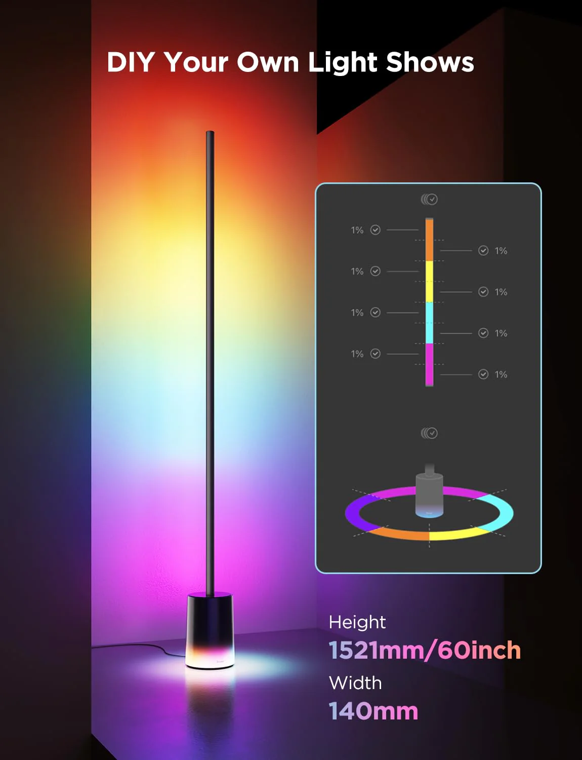 Refurbished Govee Floor Lamp 2 - Image 9