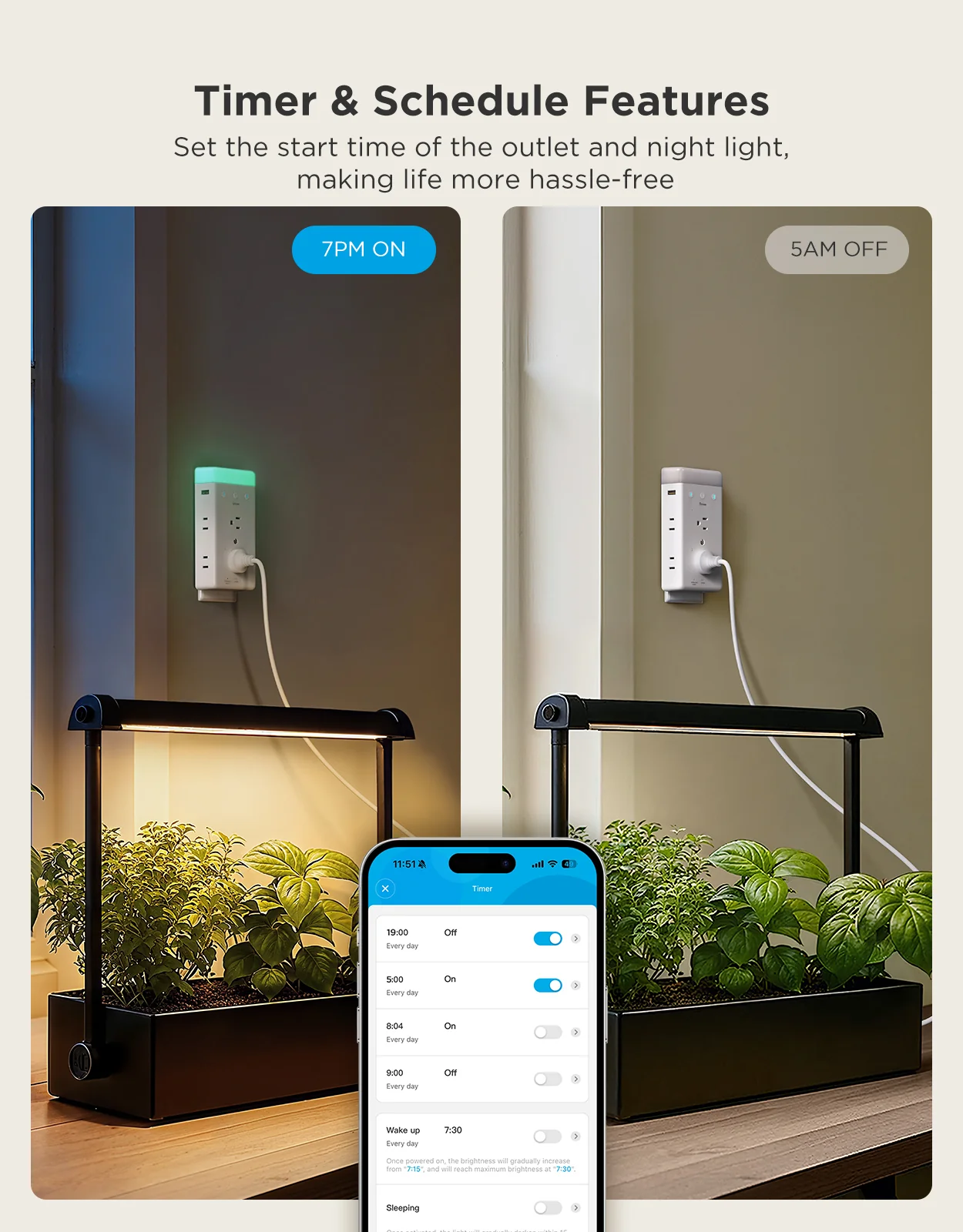 Govee Smart Plug Outlet Extender With Night Light - Image 16