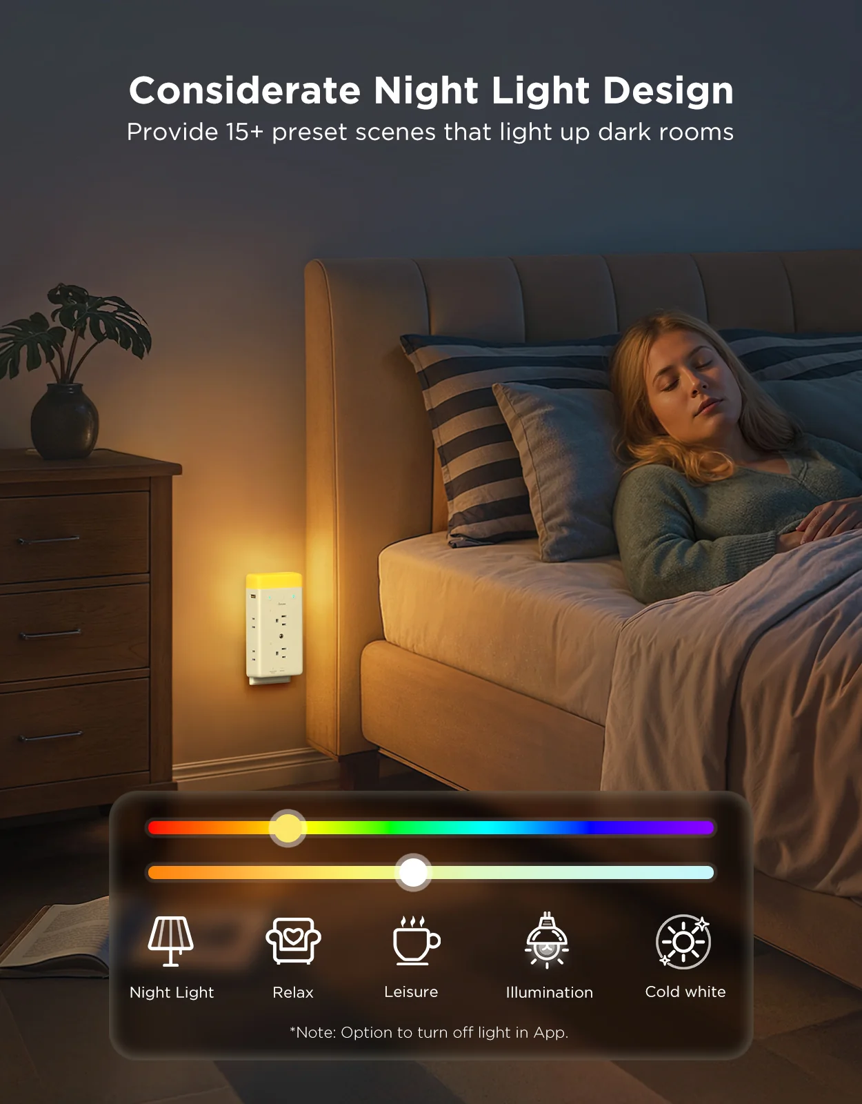 Govee Smart Plug Outlet Extender With Night Light - Image 3