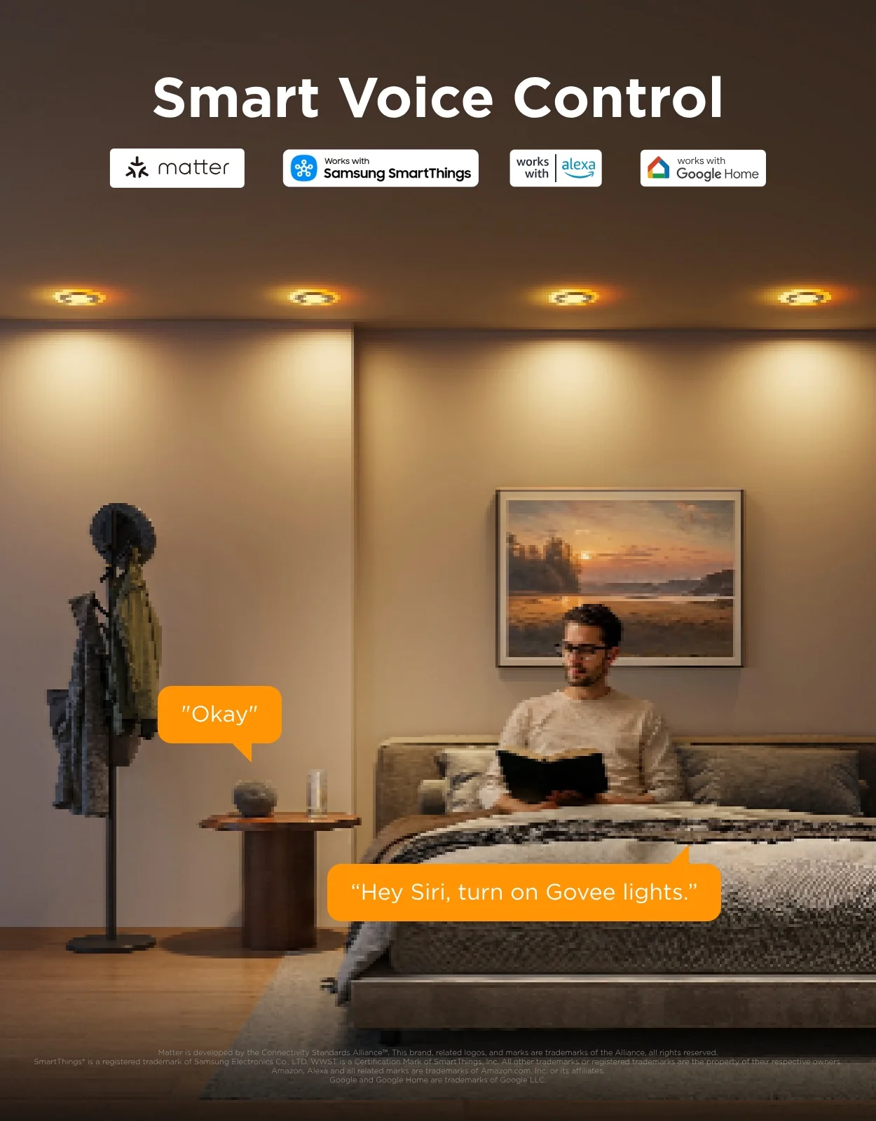 Govee 4/6 Inch Smart Recessed Lights Pro with Night Light - Image 3