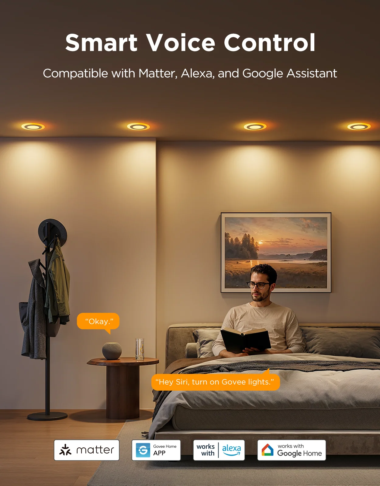 Refurbished Govee 4/6 Inch Smart Recessed Lights Pro with Night Light - Image 11