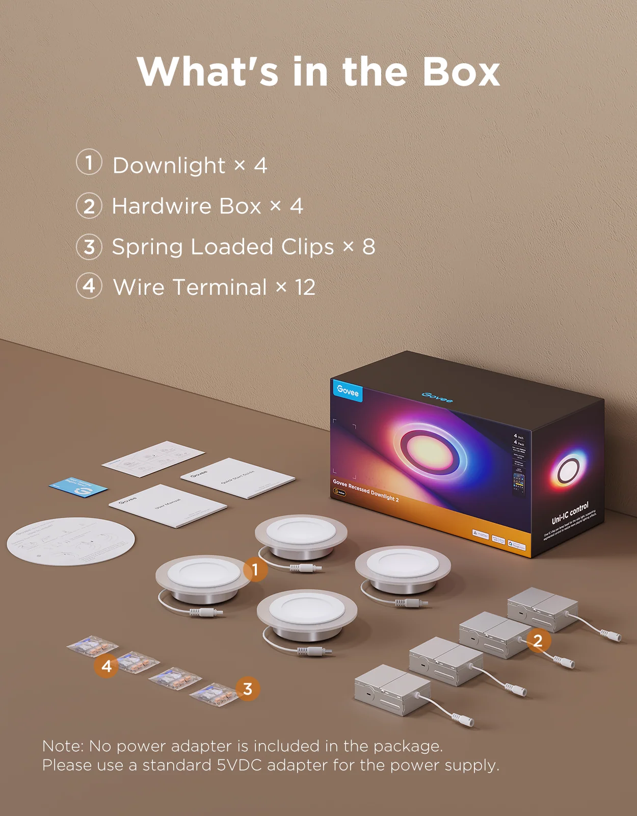 Refurbished Govee 4/6 Inch Smart Recessed Lights Pro with Night Light - Image 14