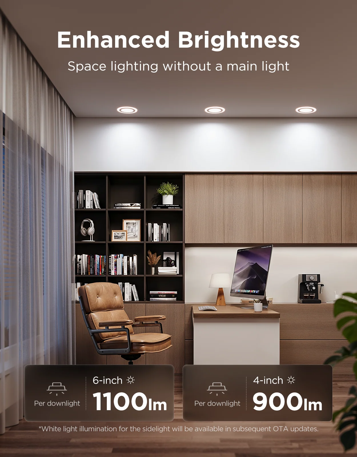 Refurbished Govee 4/6 Inch Smart Recessed Lights Pro with Night Light - Image 6
