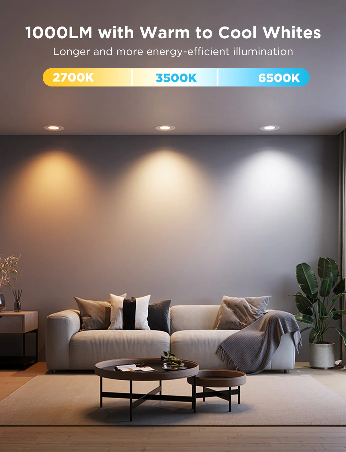 Refurbished Govee 6-Inch Smart Retrofit Recessed Can Lights - Image 2