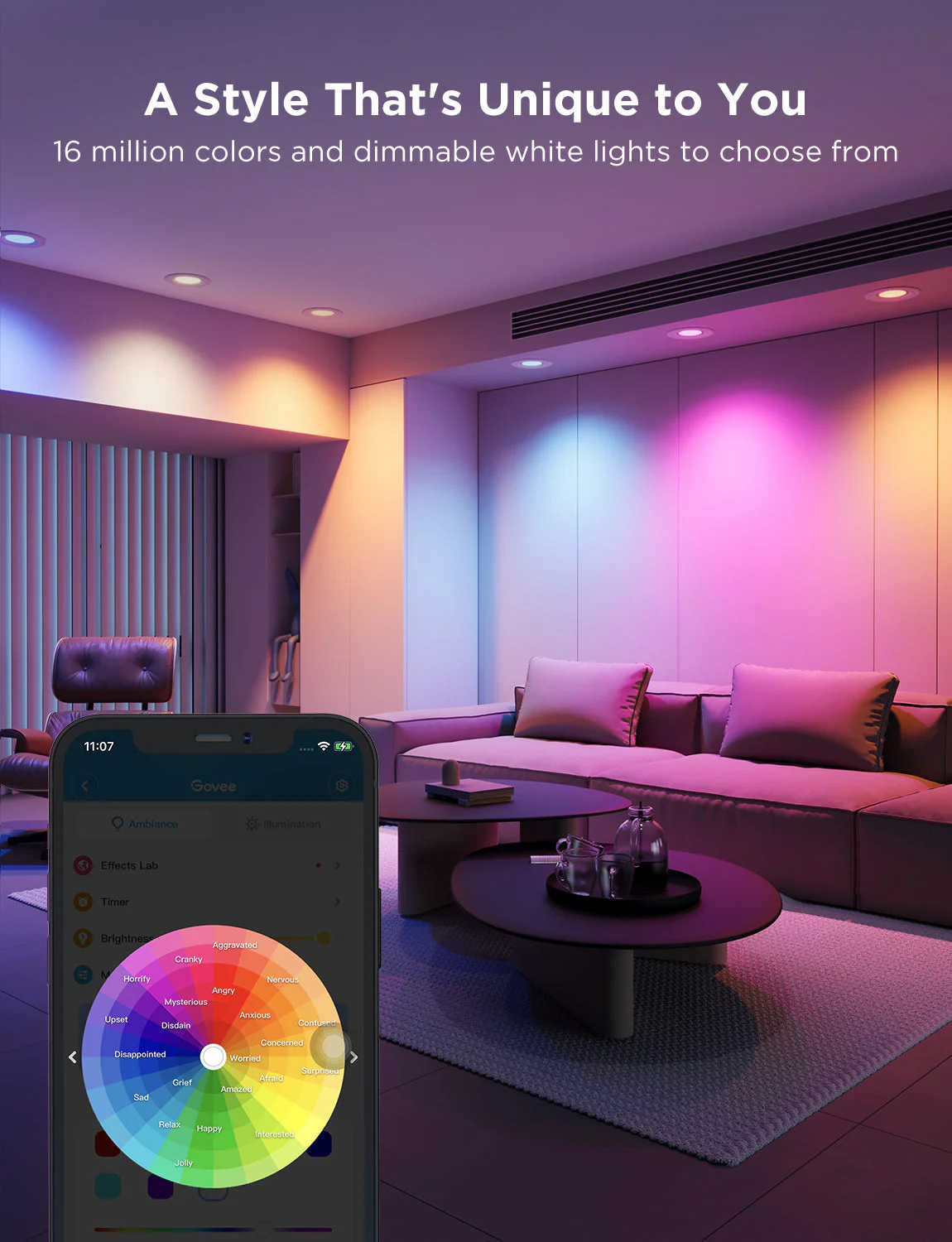 Refurbished Govee 6-Inch Smart Retrofit Recessed Can Lights - Image 3