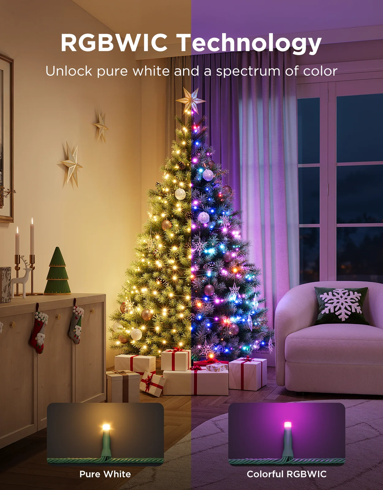 Refurbished Govee Christmas Sparkle String Lights - Image 8