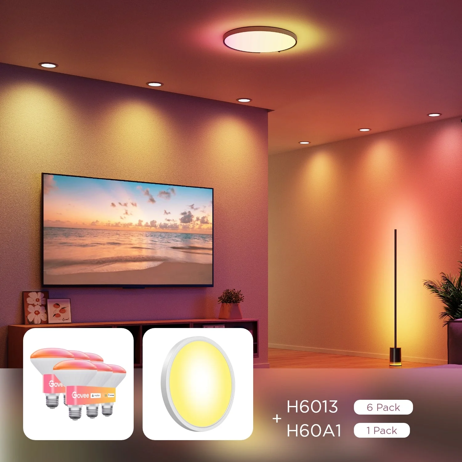 Refurbished Govee E26 Smart LED Colored Light Bulbs - Image 19