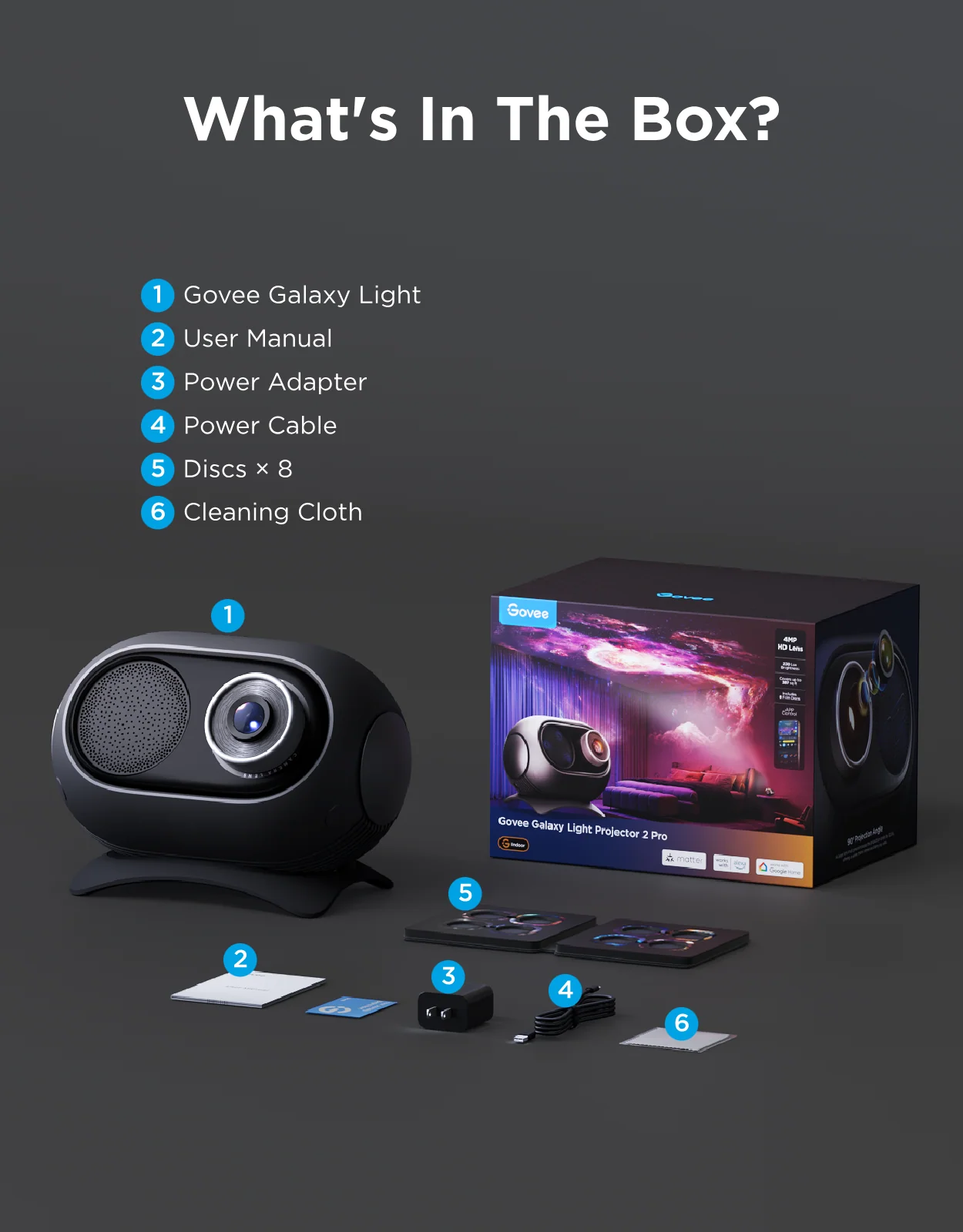 Refurbished Govee Galaxy Light Projector 2 Pro - Image 11