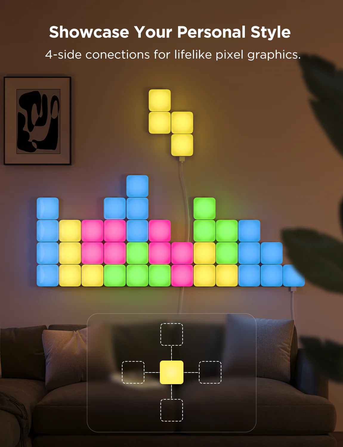 Refurbished Govee Mini Panel Lights - Image 2
