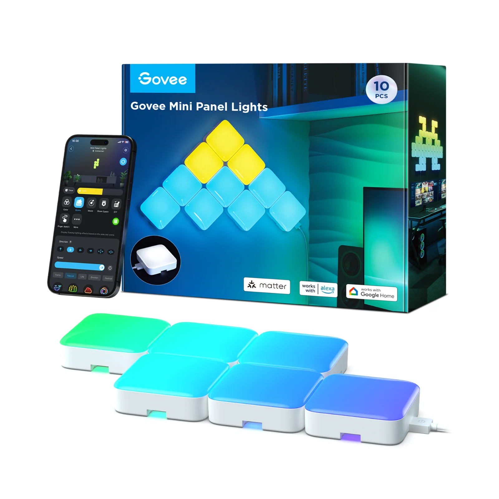 Refurbished Govee Mini Panel Lights - Image 8