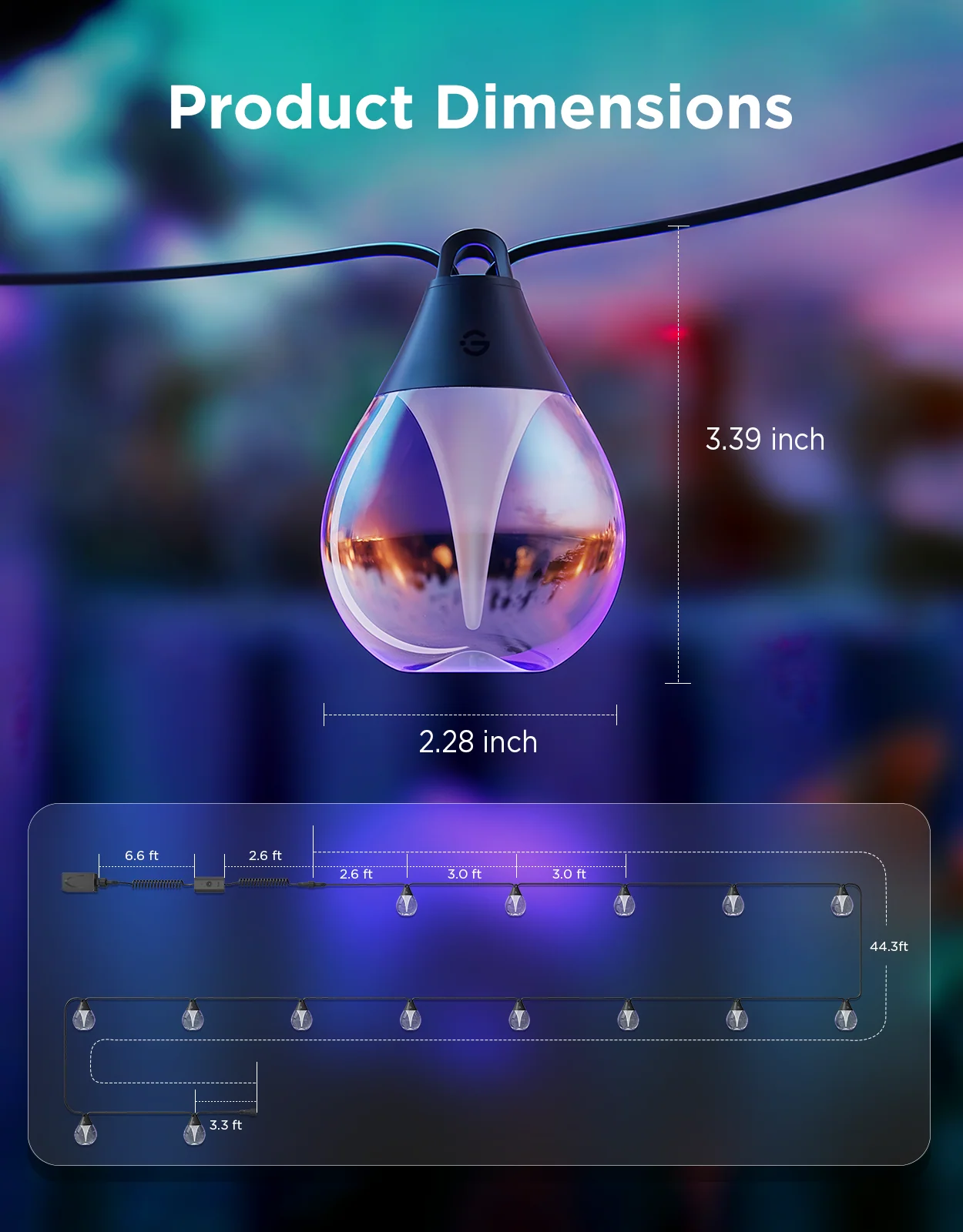 Refurbished Govee Outdoor Clear Bulb String Lights - Image 17