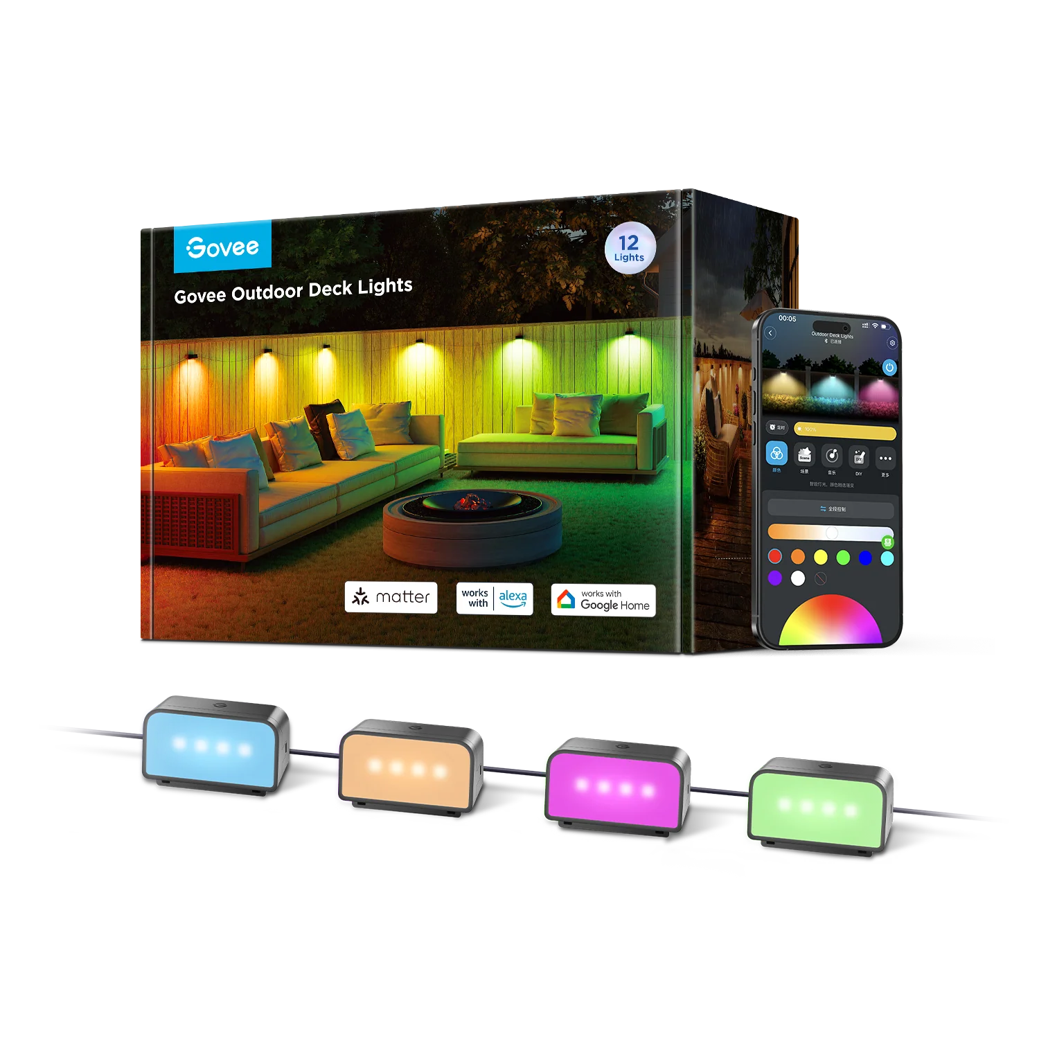 Refurbished Govee Outdoor Deck Lights - Image 2