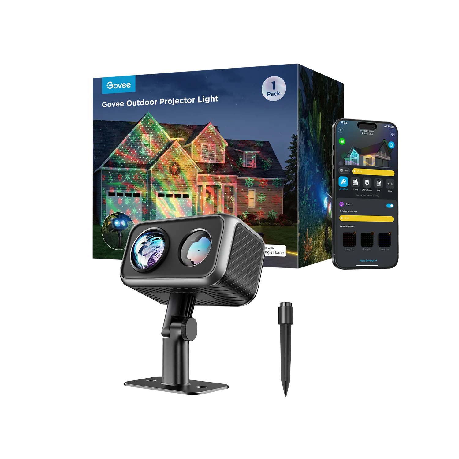 Refurbished Govee Outdoor Laser Projector Lights