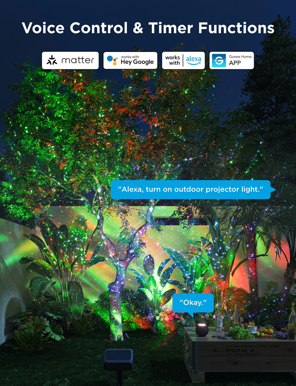 Refurbished Govee Outdoor Laser Projector Lights - Image 5