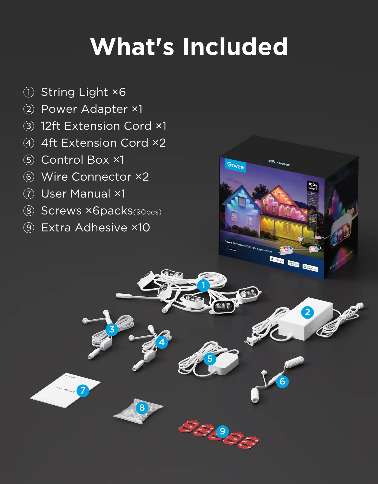 Govee Permanent Outdoor Lights Prism - Image 9