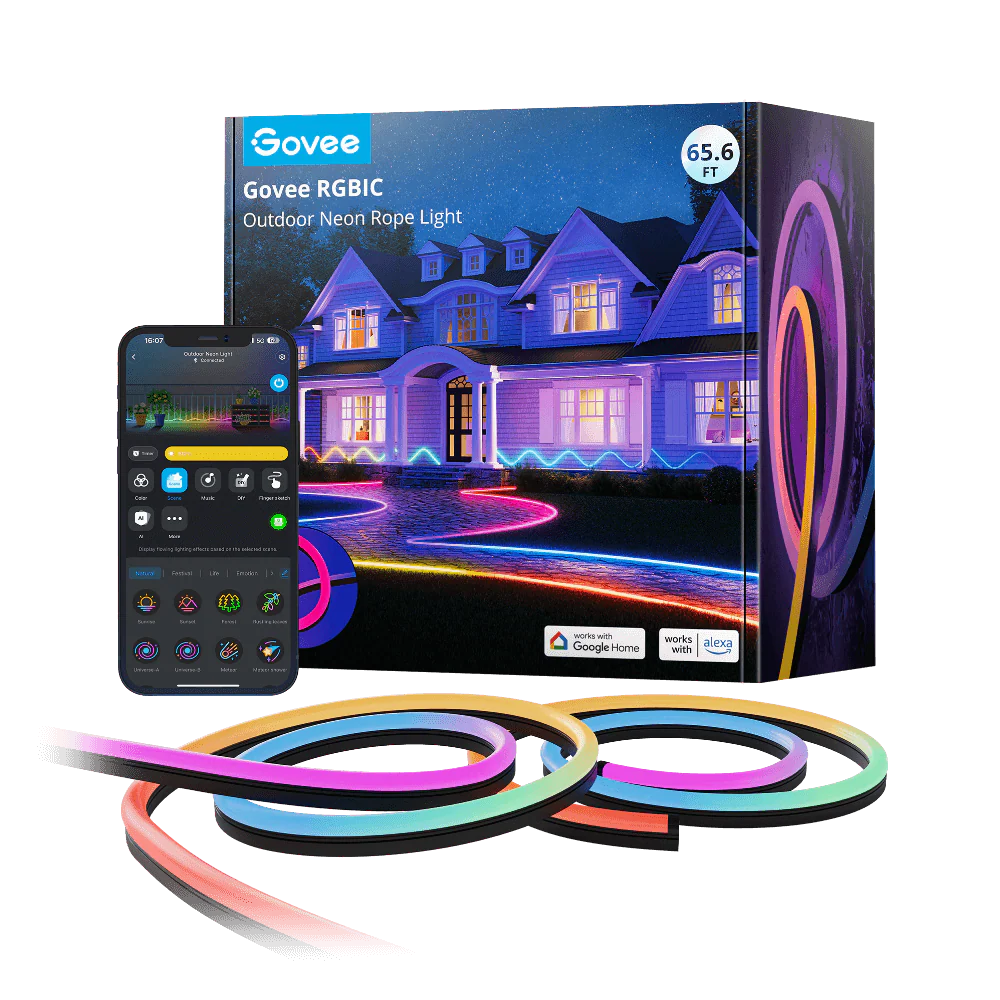 Refurbished Govee RGBIC Outdoor Neon Rope Light - Image 10