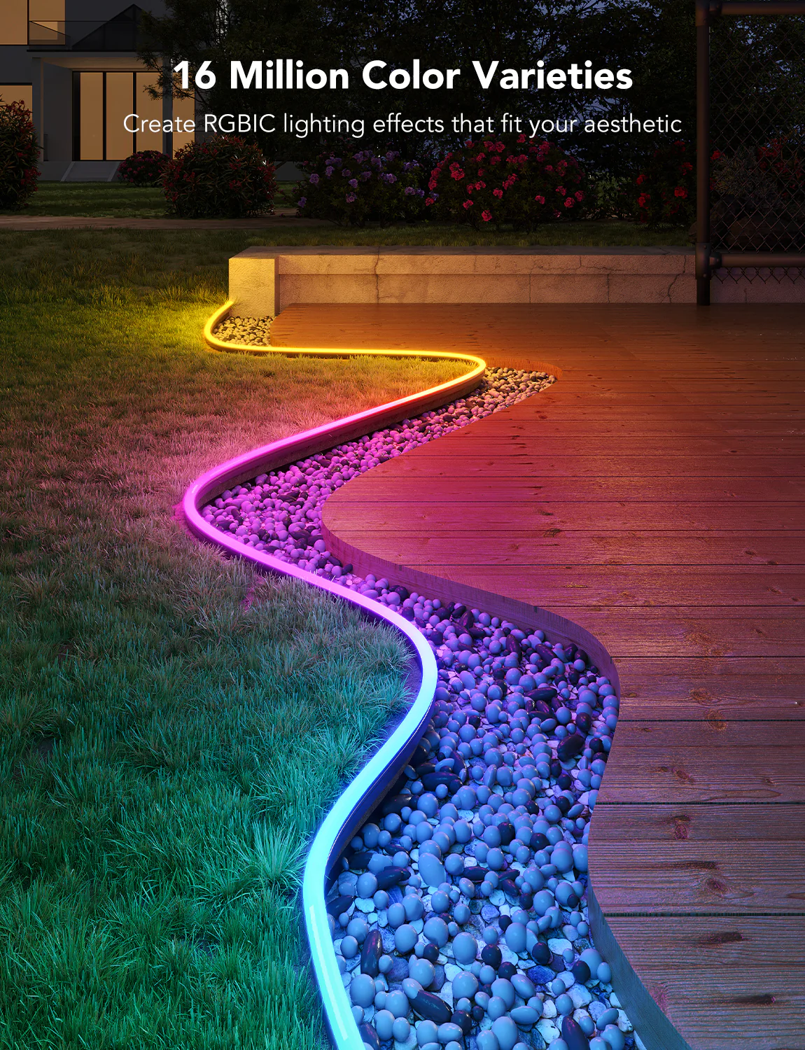 Refurbished Govee RGBIC Outdoor Neon Rope Light - Image 9
