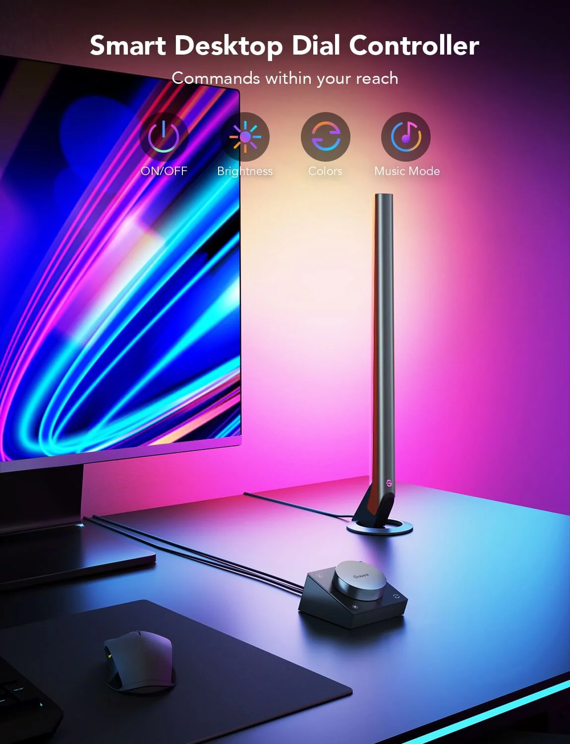 Refurbished Govee RGBIC Wi-Fi Gaming Light Bars with Smart Controller - Image 10