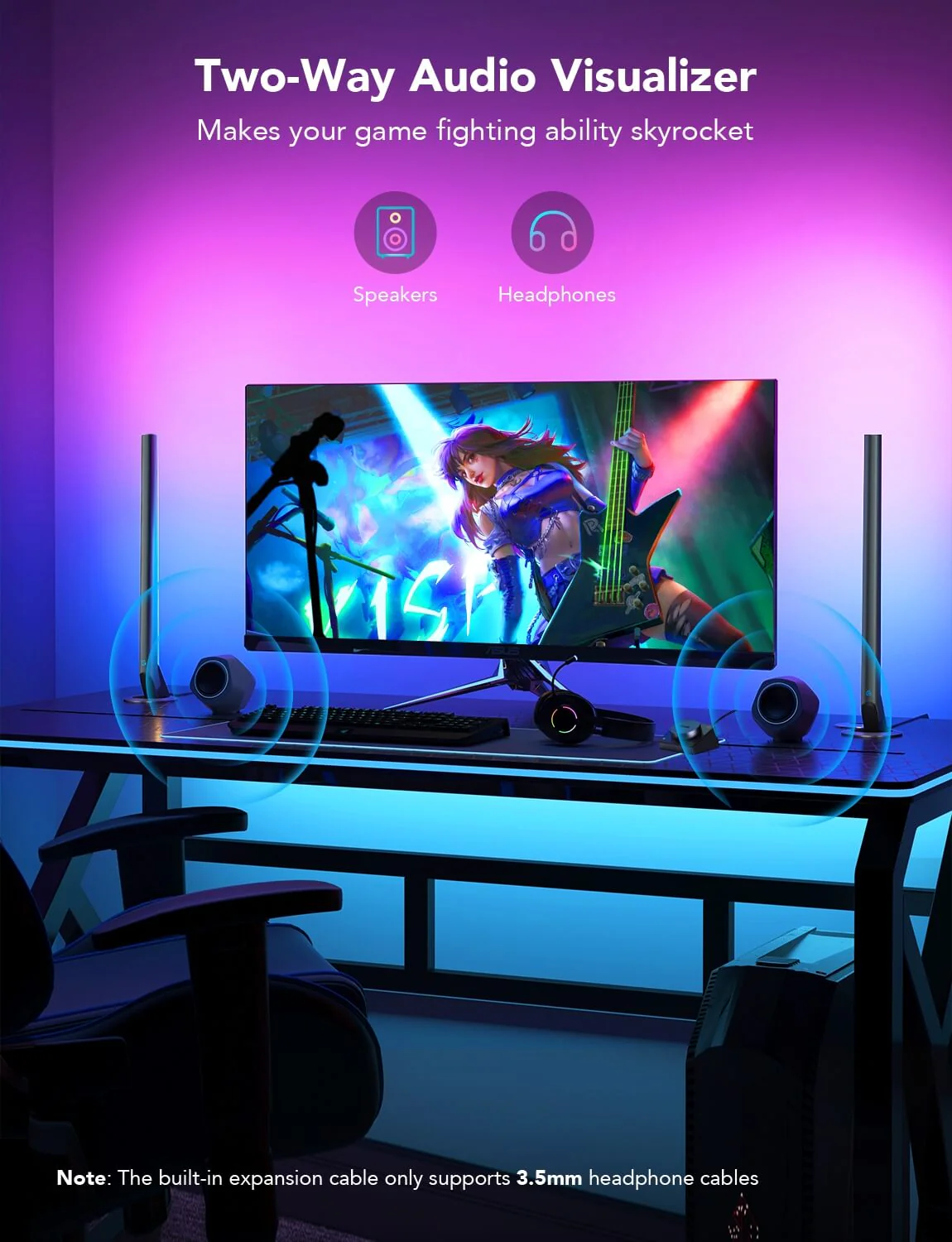 Refurbished Govee RGBIC Wi-Fi Gaming Light Bars with Smart Controller - Image 12