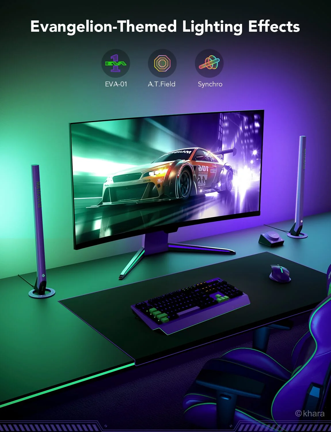 Refurbished Govee RGBIC Wi-Fi Gaming Light Bars with Smart Controller - Image 4
