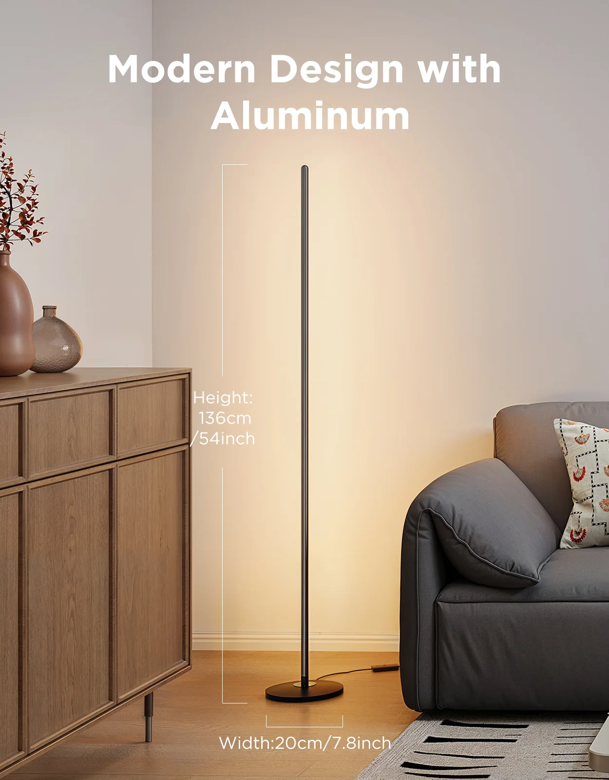 Refurbished Govee RGBICW Smart Floor Lamp Basic - Image 2