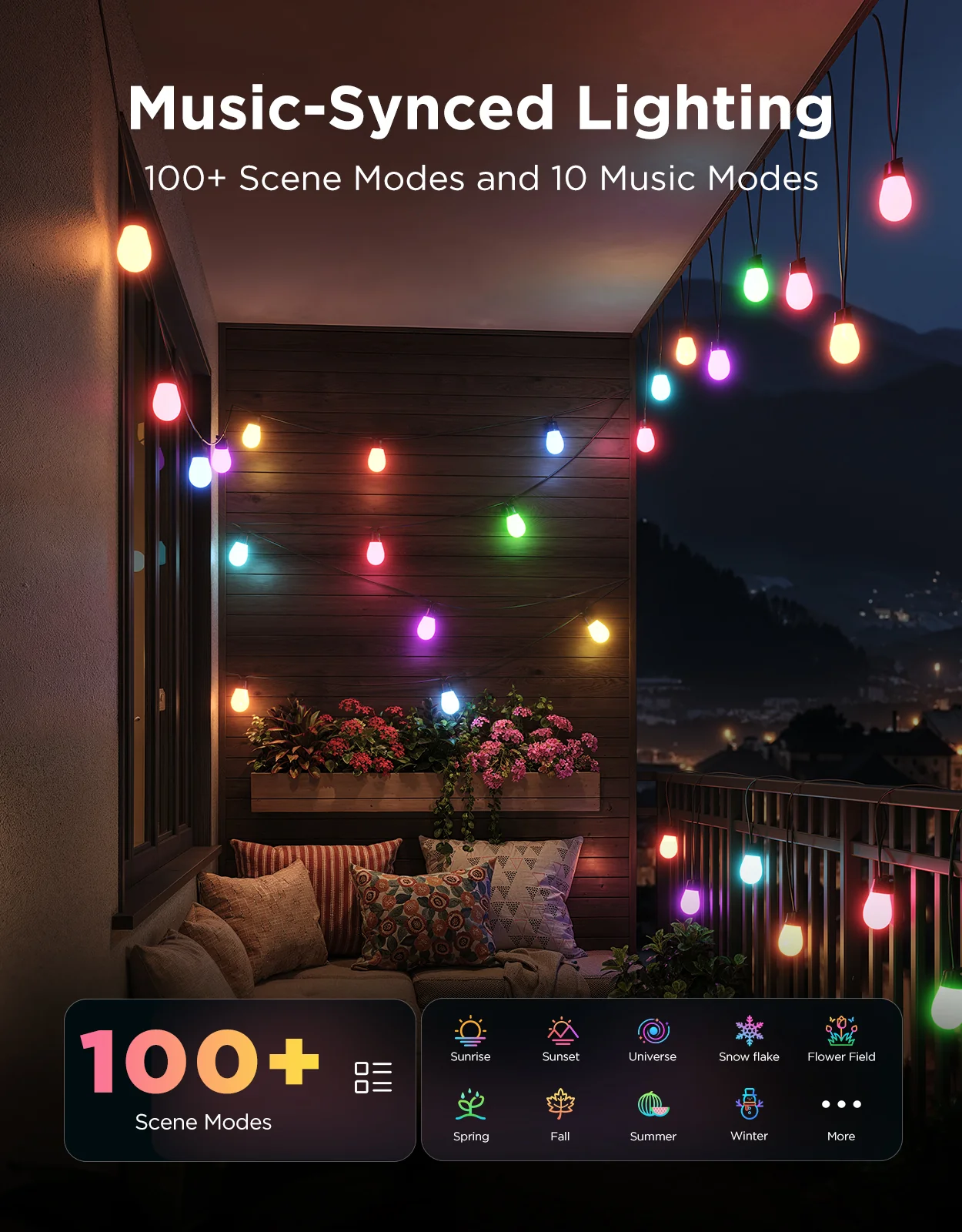 Refurbished Govee Smart Outdoor S14 Bulb String Lights 2 - Image 11
