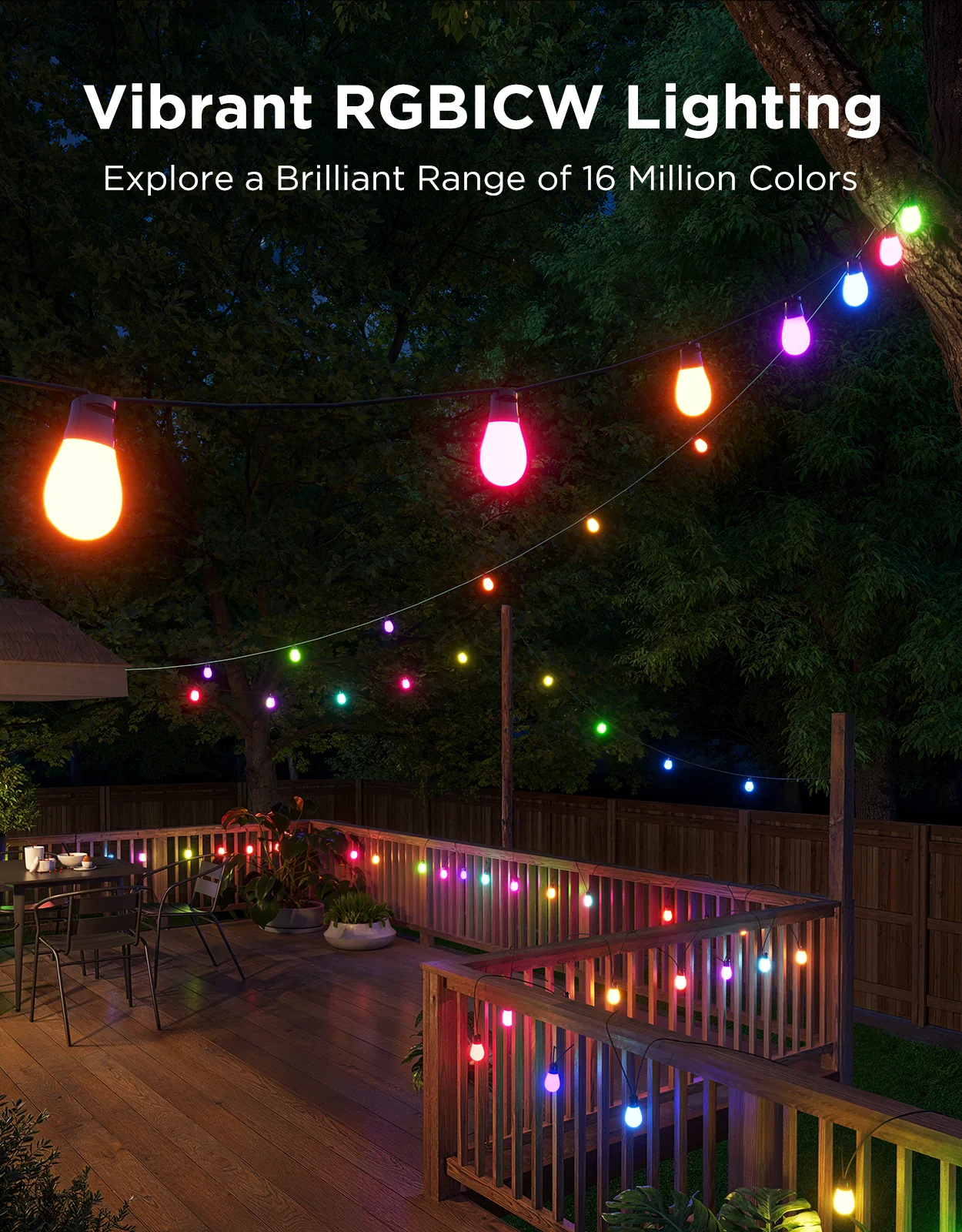Refurbished Govee Smart Outdoor S14 Bulb String Lights 2 - Image 3