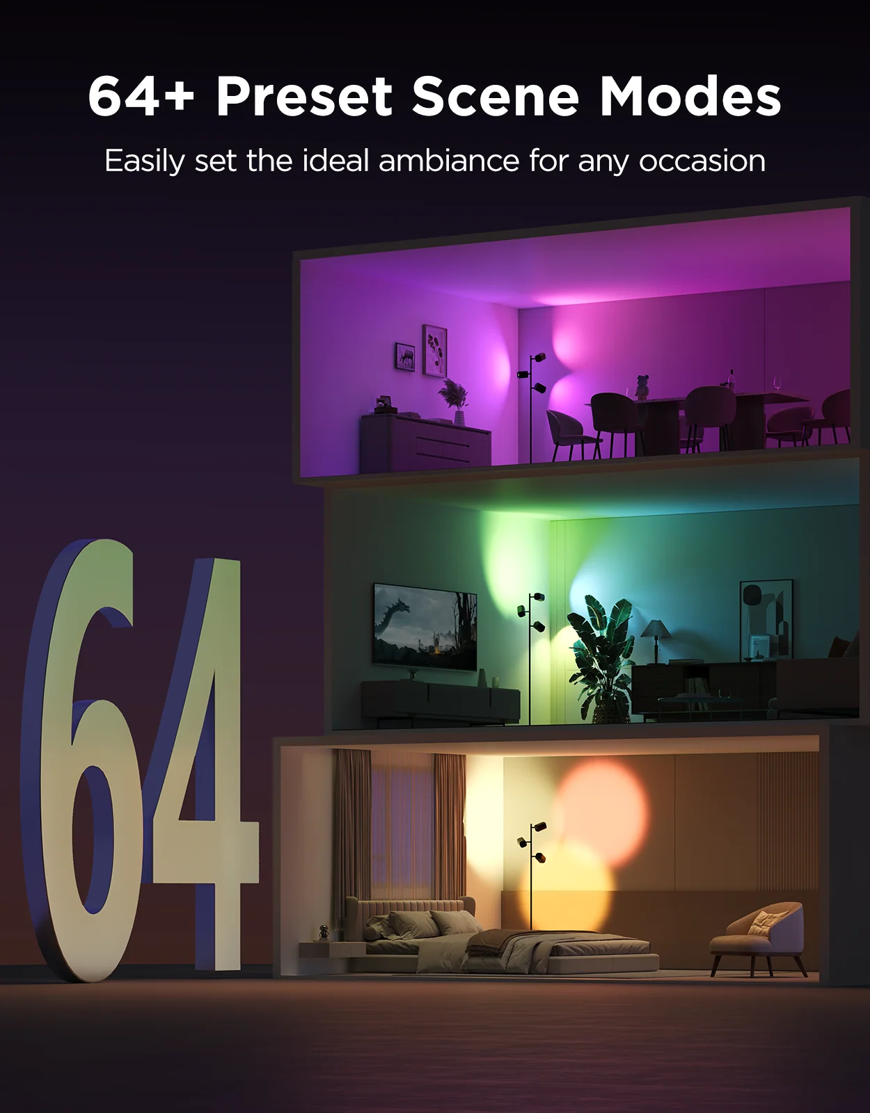 Refurbished Govee Tree Floor Lamp - Image 3